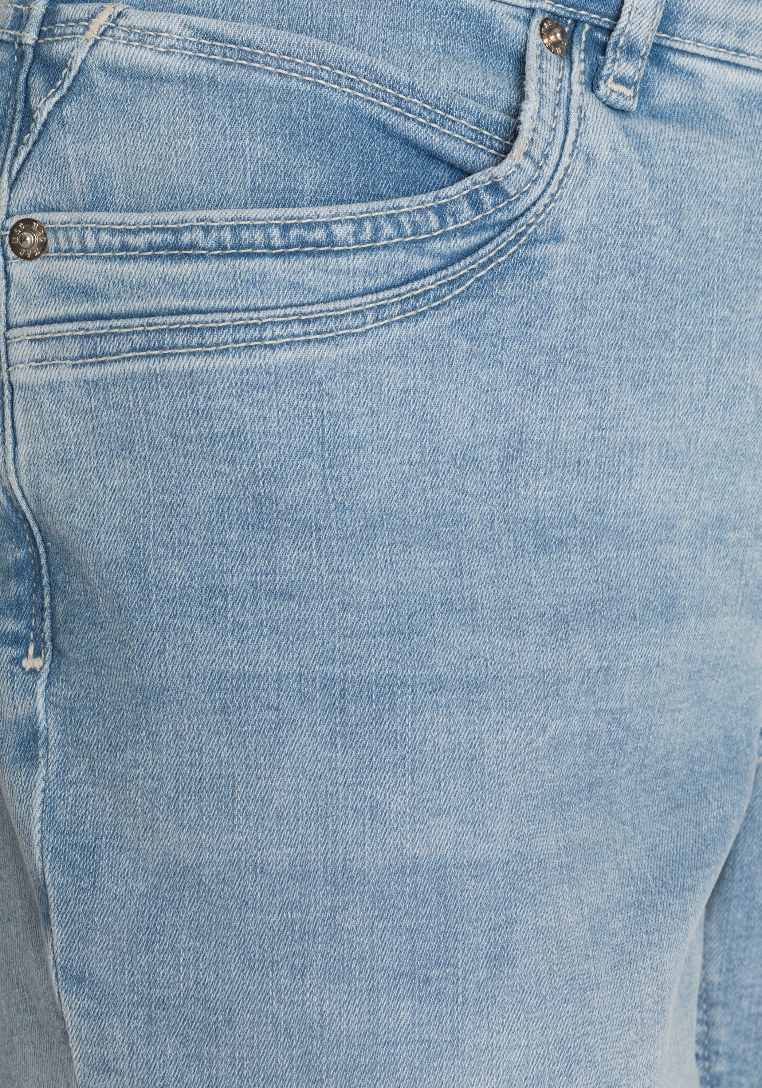 Damen Jeans MAC 7/8-Jeans Mel-Turn-Up by Sylvie Meis Aufwendige Tschenlösung vorne und Stickerei am Saum