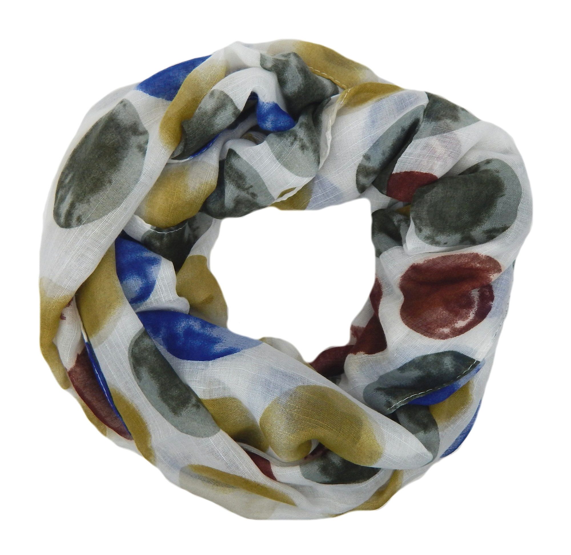 Ella Jonte Loop, off-white mit grünen blauen und gelben Akzenten