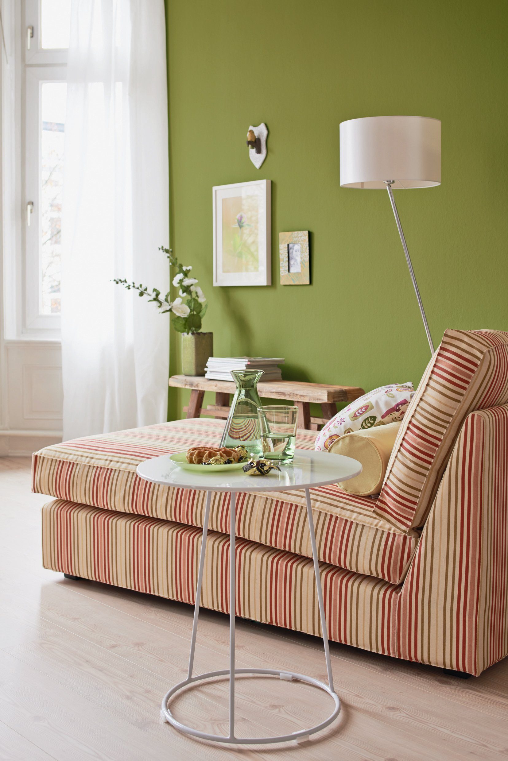 Wand- Deckenfarbe Bamboo, WOHNEN FARBE Allergiker für und - hochdeckende geeignet Liter, Wandfarbe Trendfarbe, SCHÖNER 1