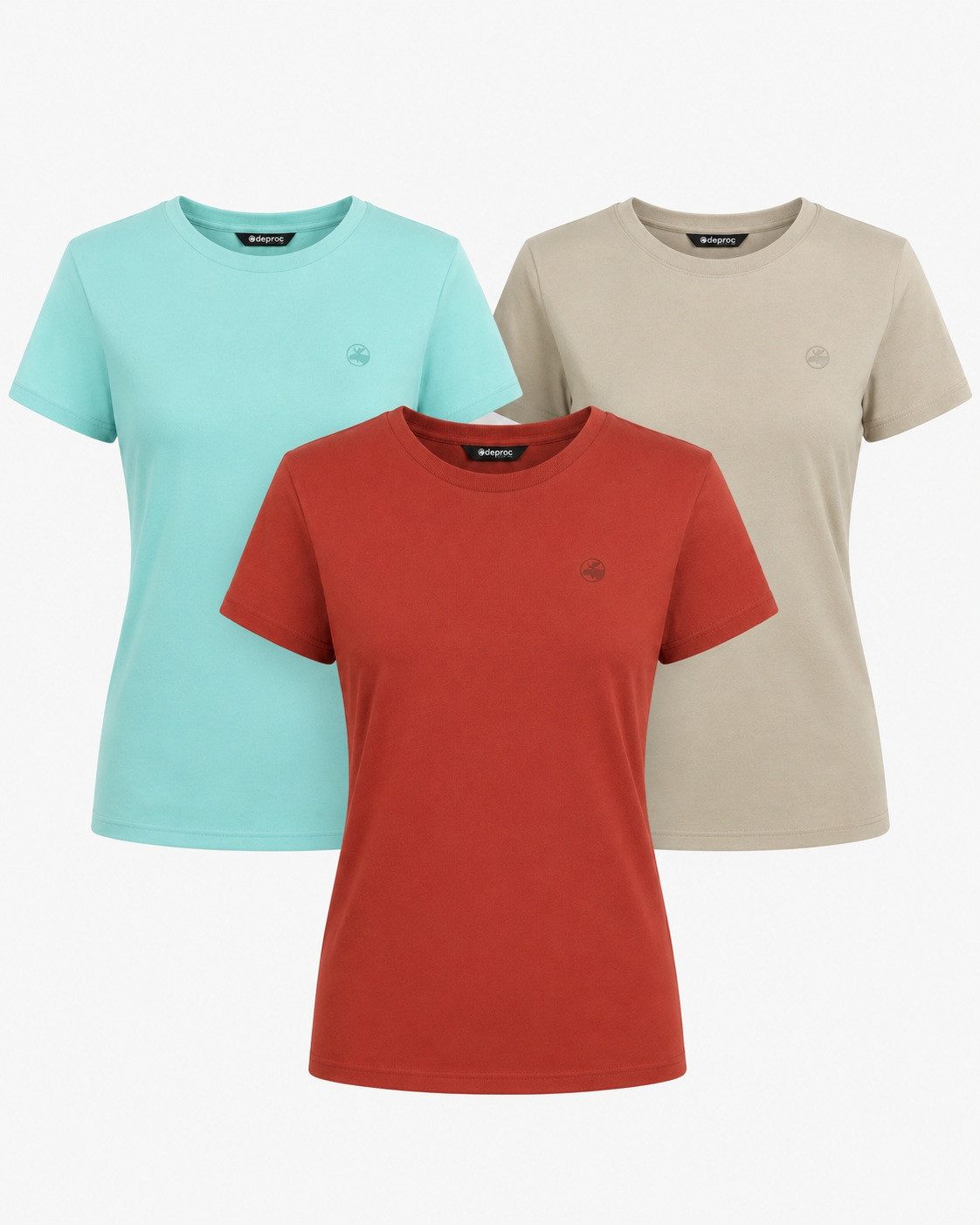DEPROC Active T-Shirt LAGUN WMS 3er-Pack