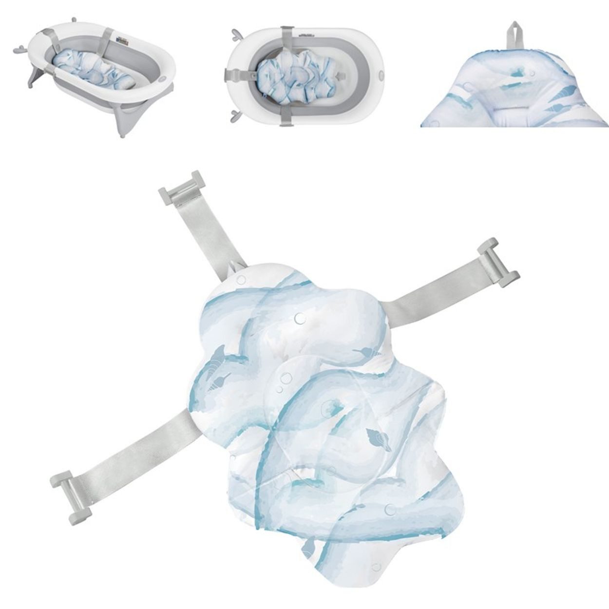 Kikkaboo Babybadewanne Baby Badekissen Nubo Badehilfe, günstig online kaufen