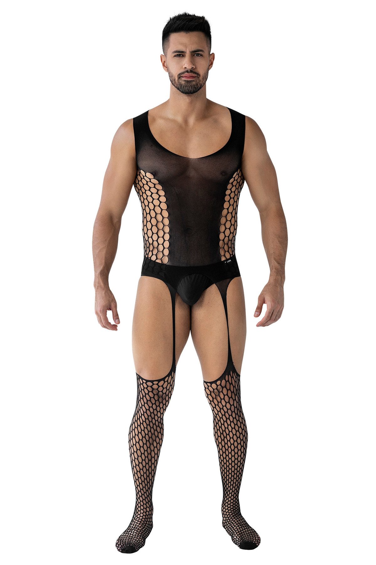CUT4MEN Bodystocking-Ouvert Bodystocking-Ouvert in schwarz - L/XL