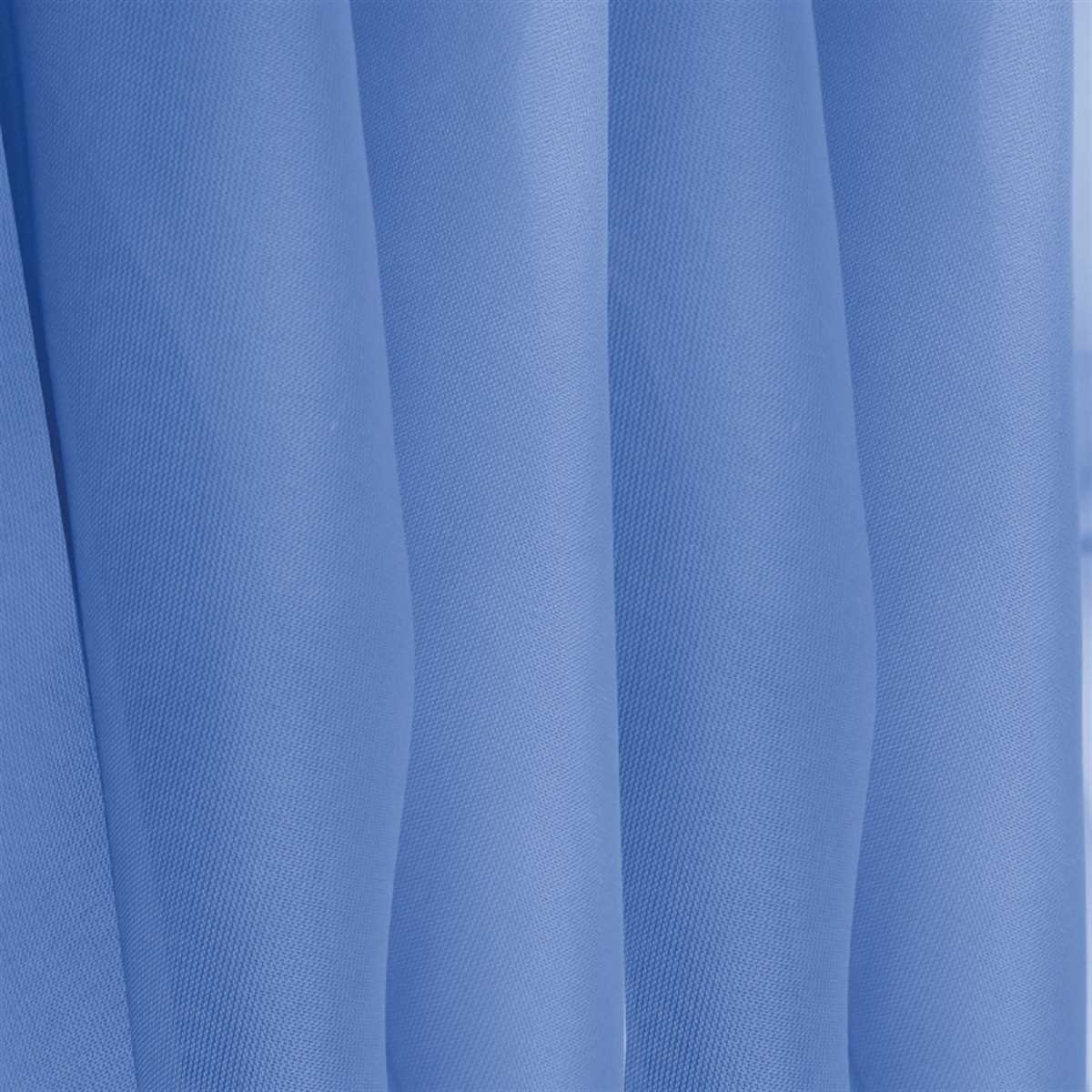 Farben Blau uni vielen transparente Größen Voile, in St), versch. Vorhang, Schlaufen-Bistrogardine, (1 erhältlich Voile transparent, und Scheibengardine Schlaufen Bestgoodies,