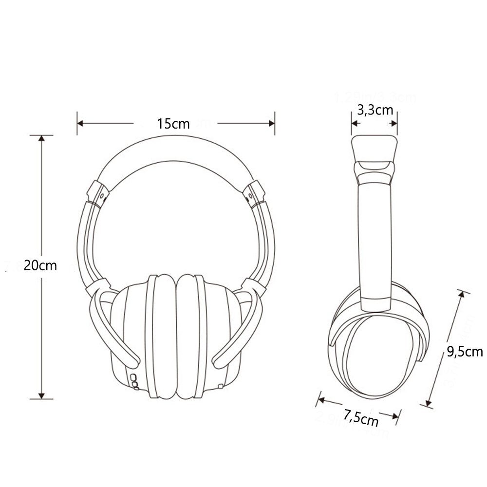 GelldG Bluetooth Kopfhörer Over-Ear kabellos On-Ear-Kopfhörer Kopfhörer