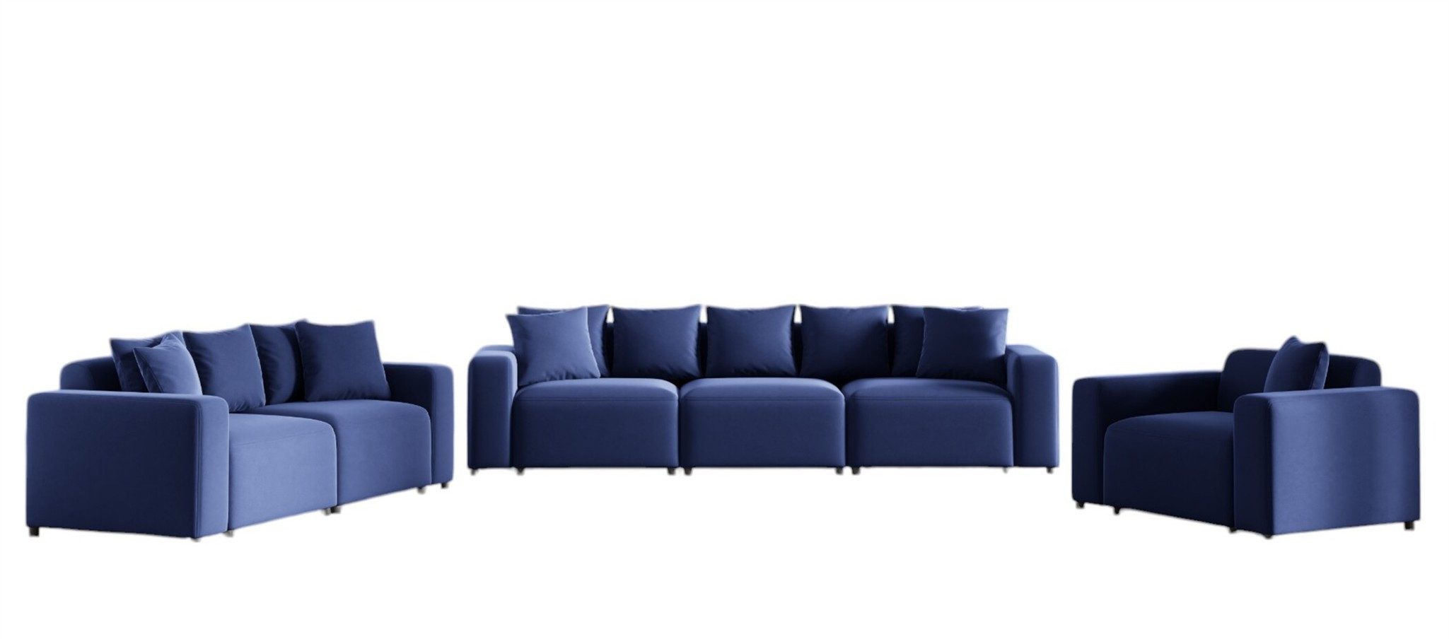 Fun Möbel Polstergarnitur Designersofa MEGAN 3-2-1 günstig online kaufen