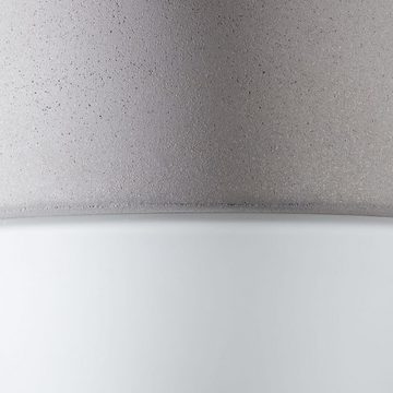 famlights Hängeleuchte, Pendelleuchte Dinko aus Beton und Glas in Grau und Weiß, E27, max., keine Angabe, Leuchtmittel enthalten: nein, warmweiss, Hängeleuchte, Pendellampe, Pendelleuchte