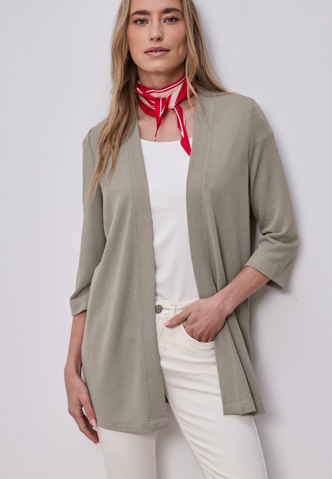 STREET ONE Cardigan mit Materialmix