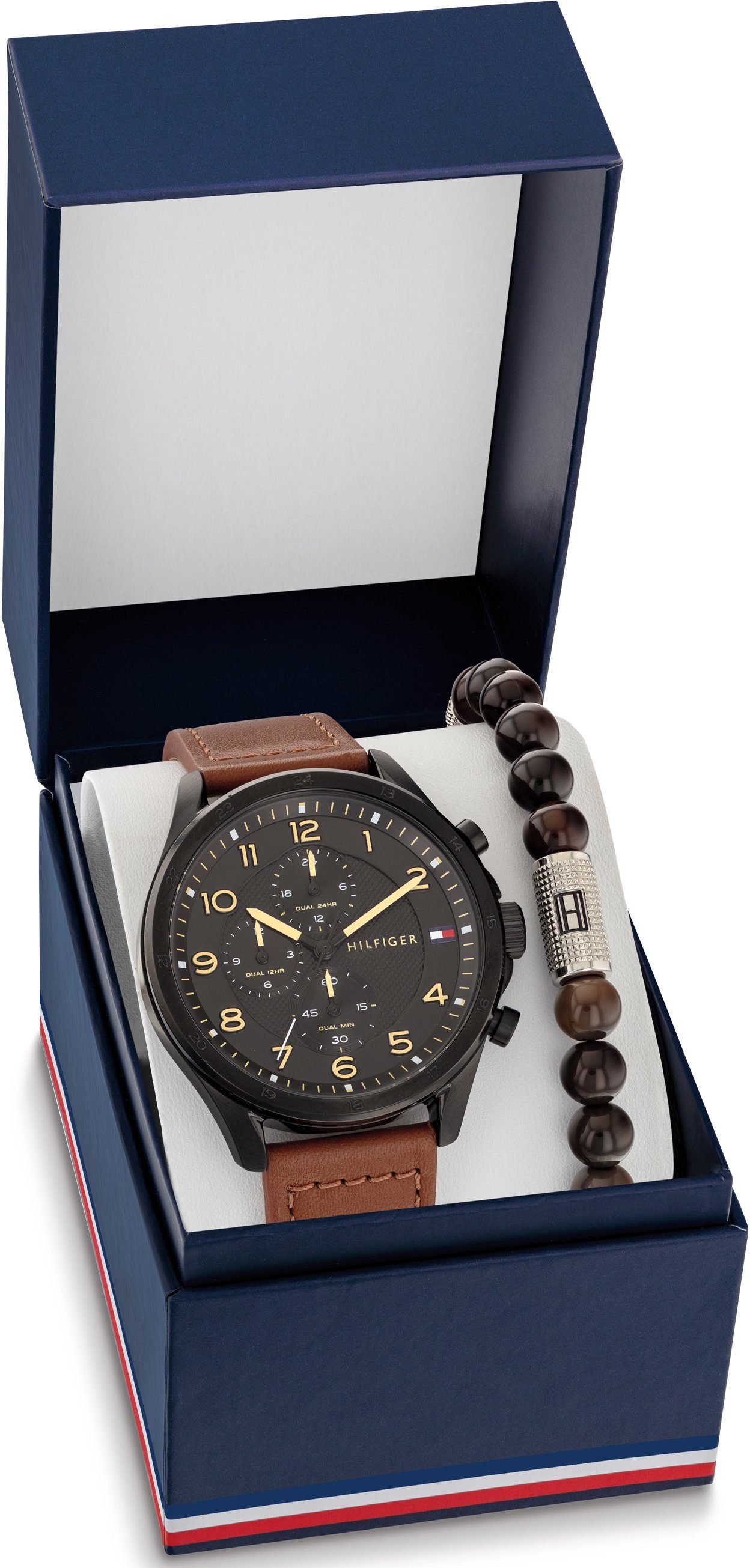 Tommy Hilfiger Quarzuhr 2770153, (Set, 2-tlg., mit Armband), ideal auch als Geschenk