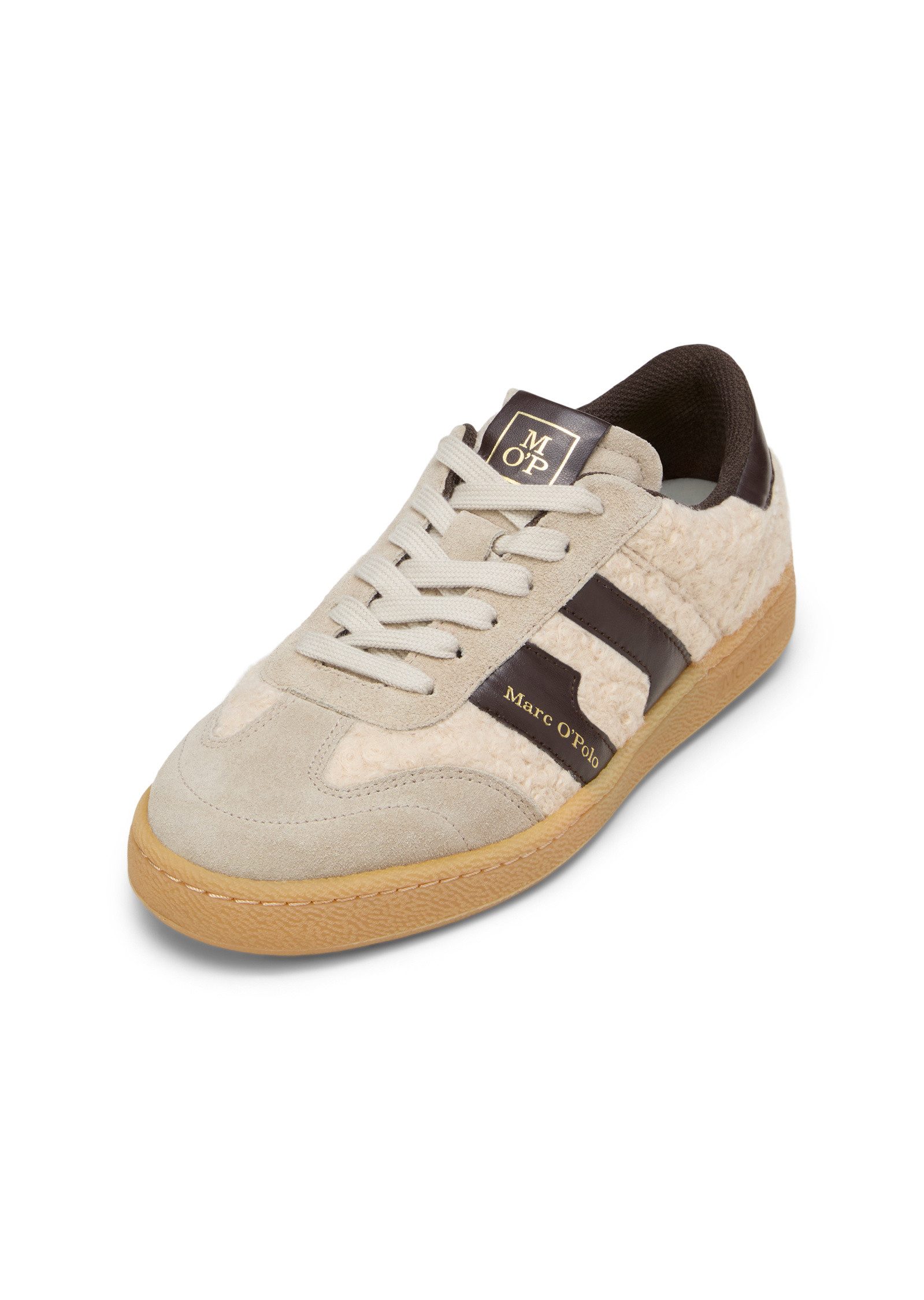 Marc O'Polo aus Leder und Teddyfell Sneaker