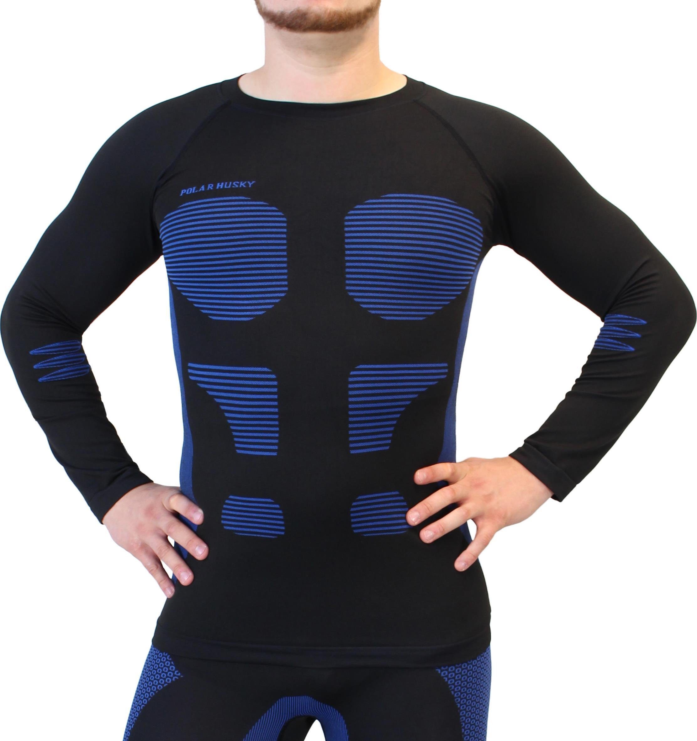 Polar Husky Funktionsunterhemd Sport-Funktionsunterhemd Anatomic Functional Wear schnelltrocknend Blau