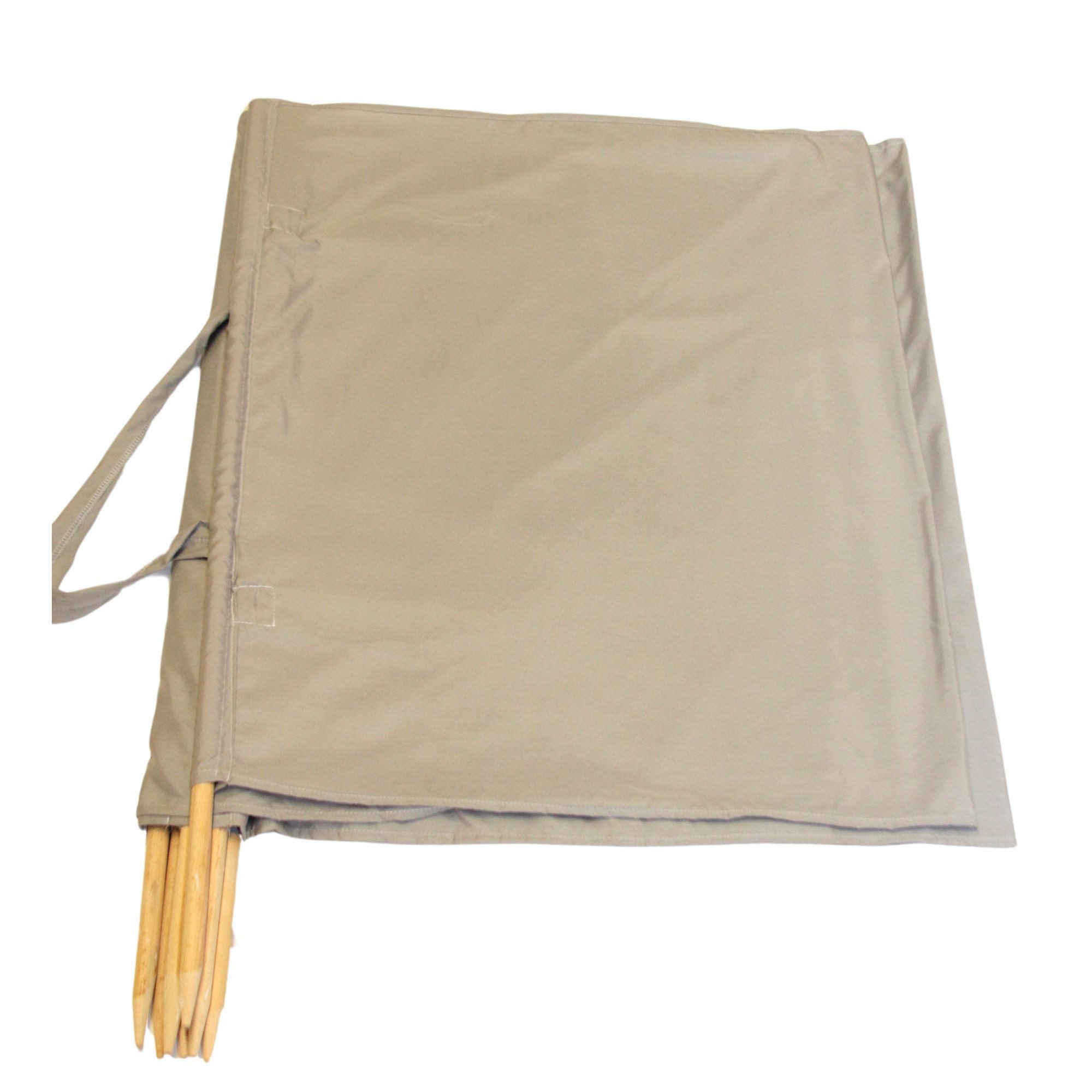 Aves-24 Windschutz WINDSCHUTZ 8m für Strand Garten Meer SICHTSCHUTZ Camping Blickschutz, 51. Einfarbig Grau