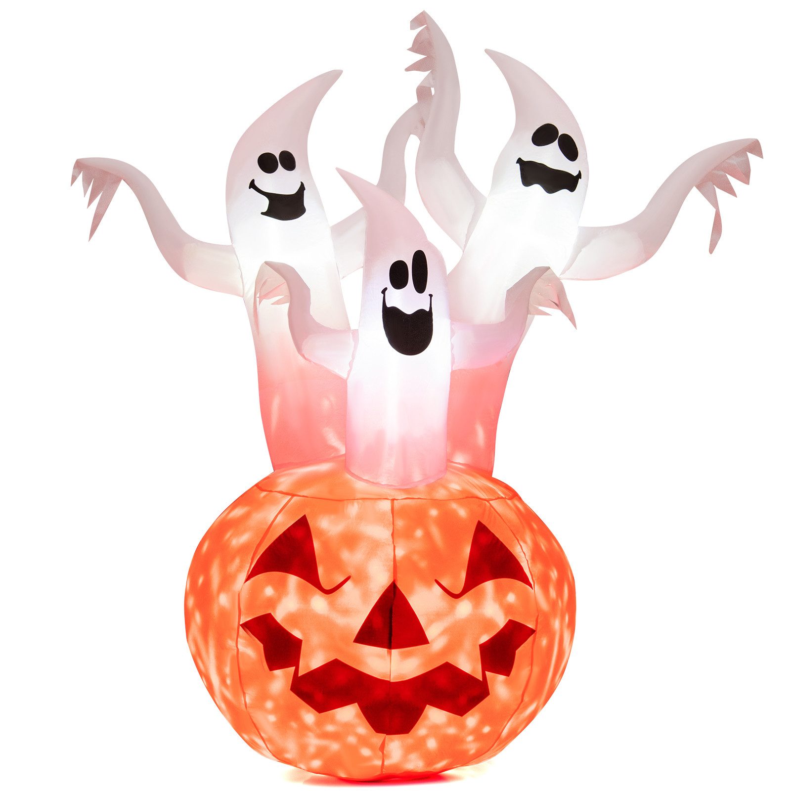 COSTWAY Dekoobjekt Halloween-Dekoration, mit LED & Lampe, 182 cm