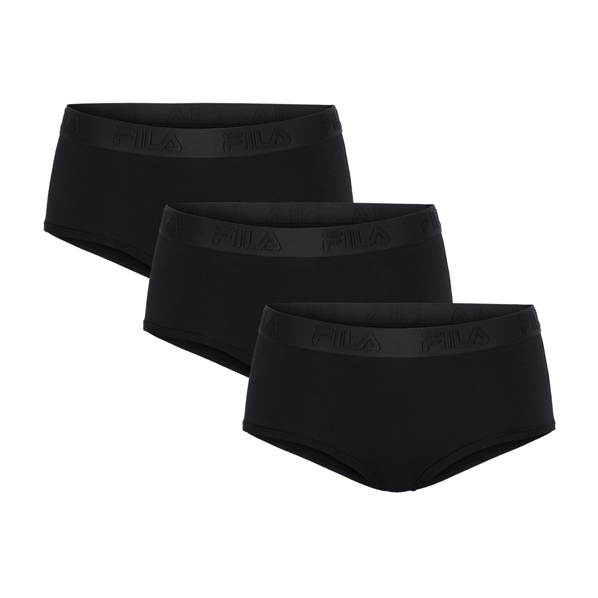 Fila Panty (3er Pack) Baumwollmix, elastisch, Logobund