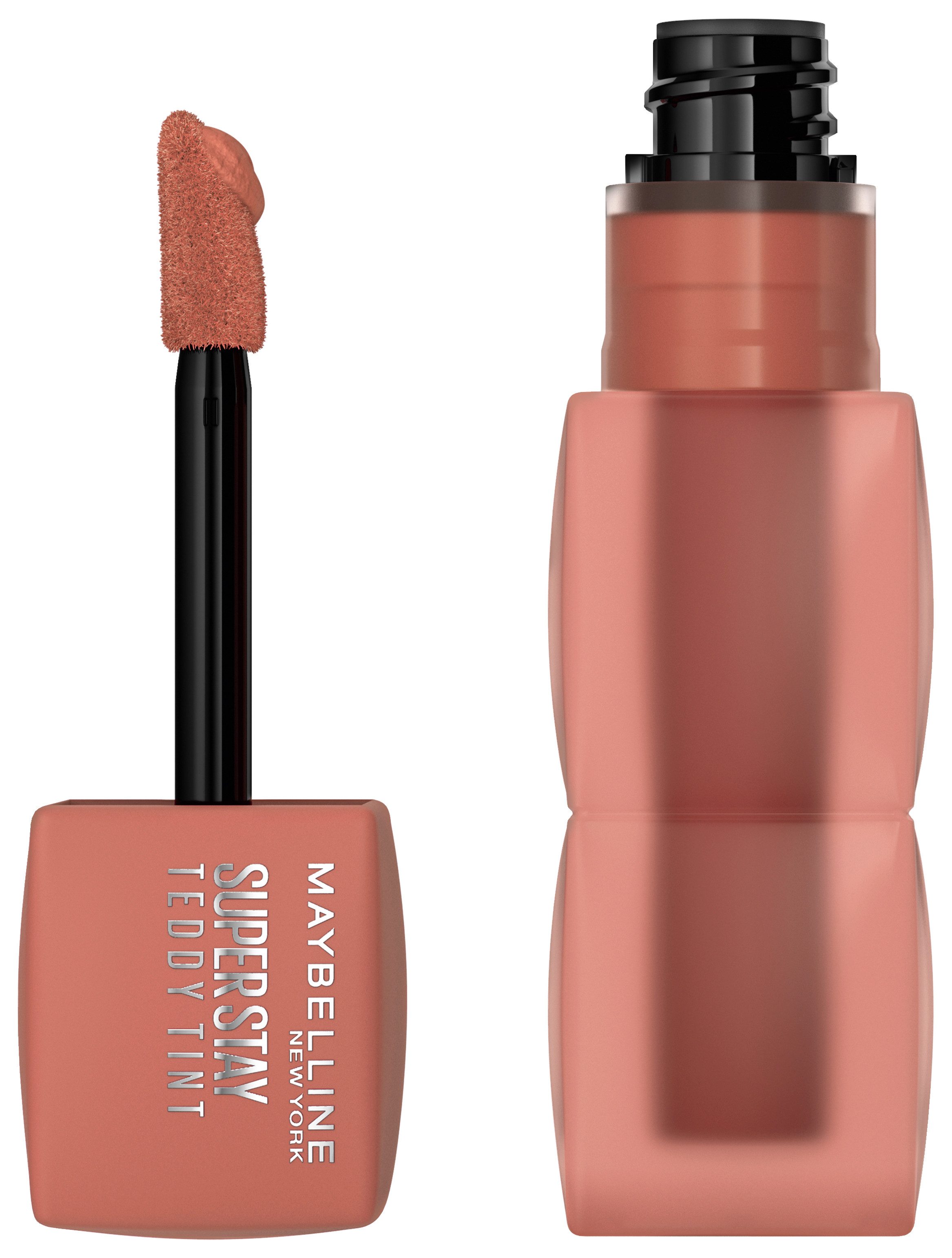 MAYBELLINE NEW YORK Lippenstift SUPER STAY TEDDY TINT LIPPENSTIFT, mit weichem Teddy-Applikator