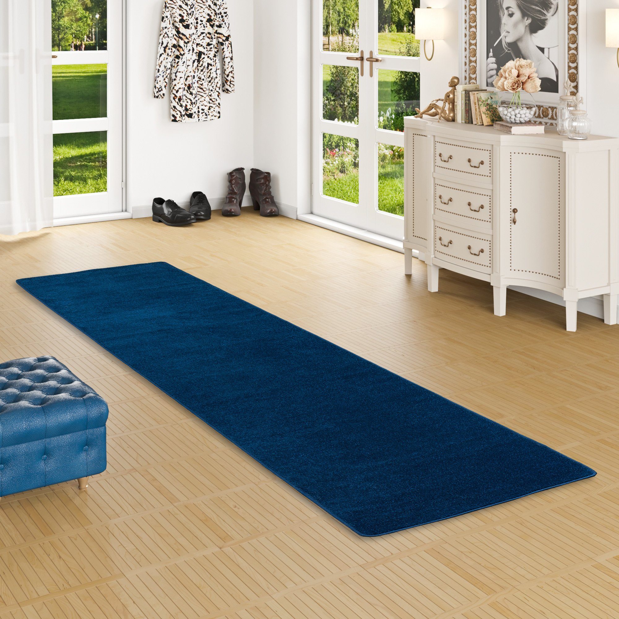 Snapstyle Veloursteppich Trend Velours Läufer Teppich günstig online kaufen