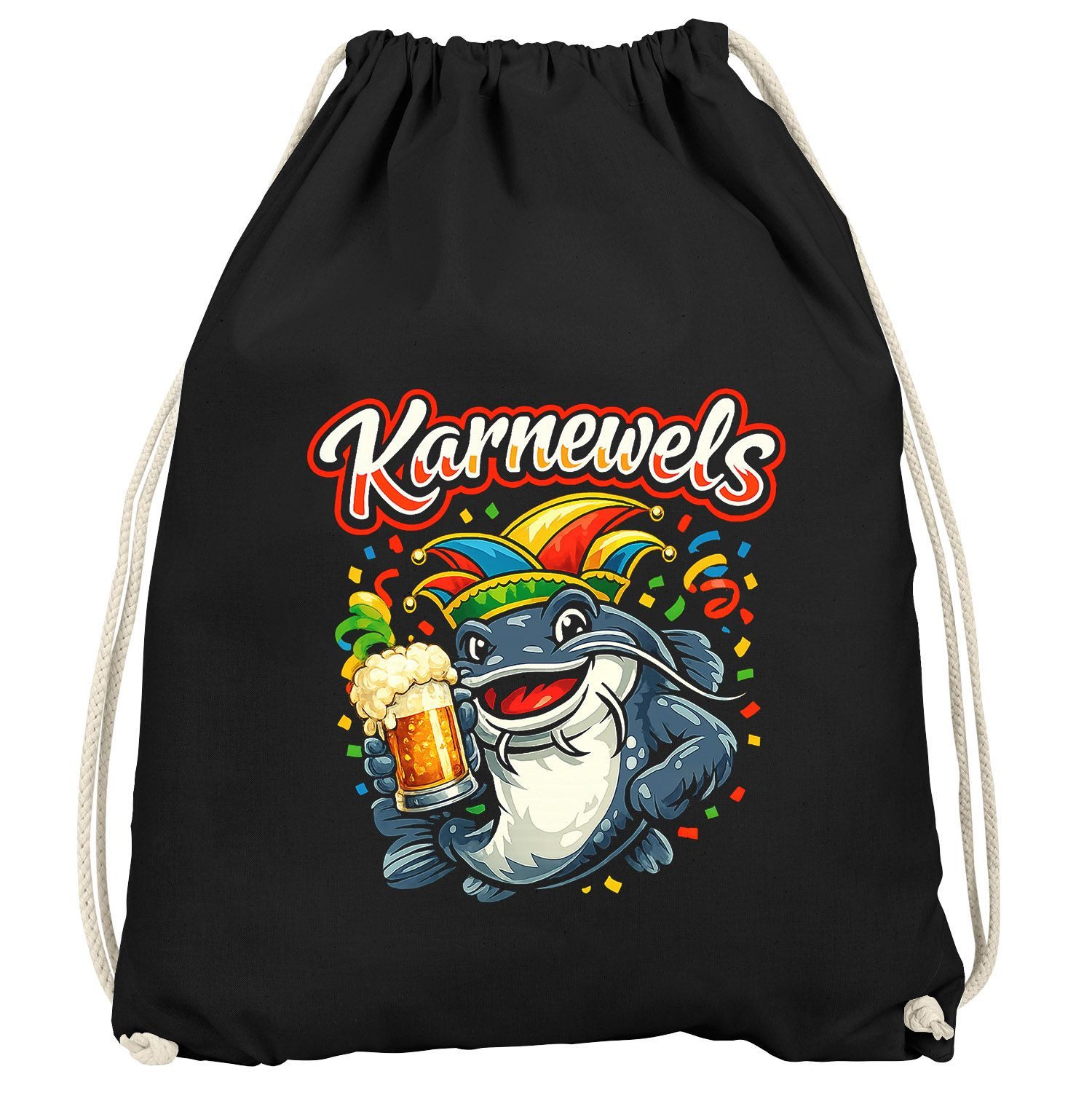 Turnbeutel Turnbeutel - Wortwitz Karnewels - Accessoires Fasching Karneval
