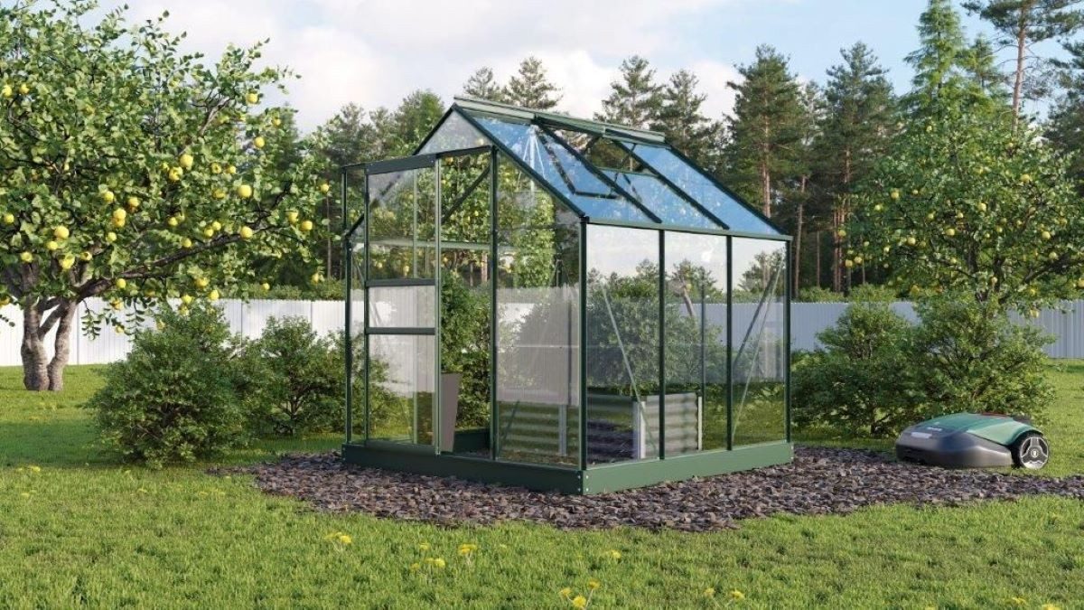 Thumbnail - Vitavia Gewächshaus Planet 3800 ESG 3mm, smaragd - Set L1950 x B1950 x H2070 mm