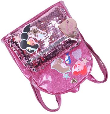 Sarcia.eu Schulrucksack Rosa, glitzernder Rucksack mit DISNEY Princess