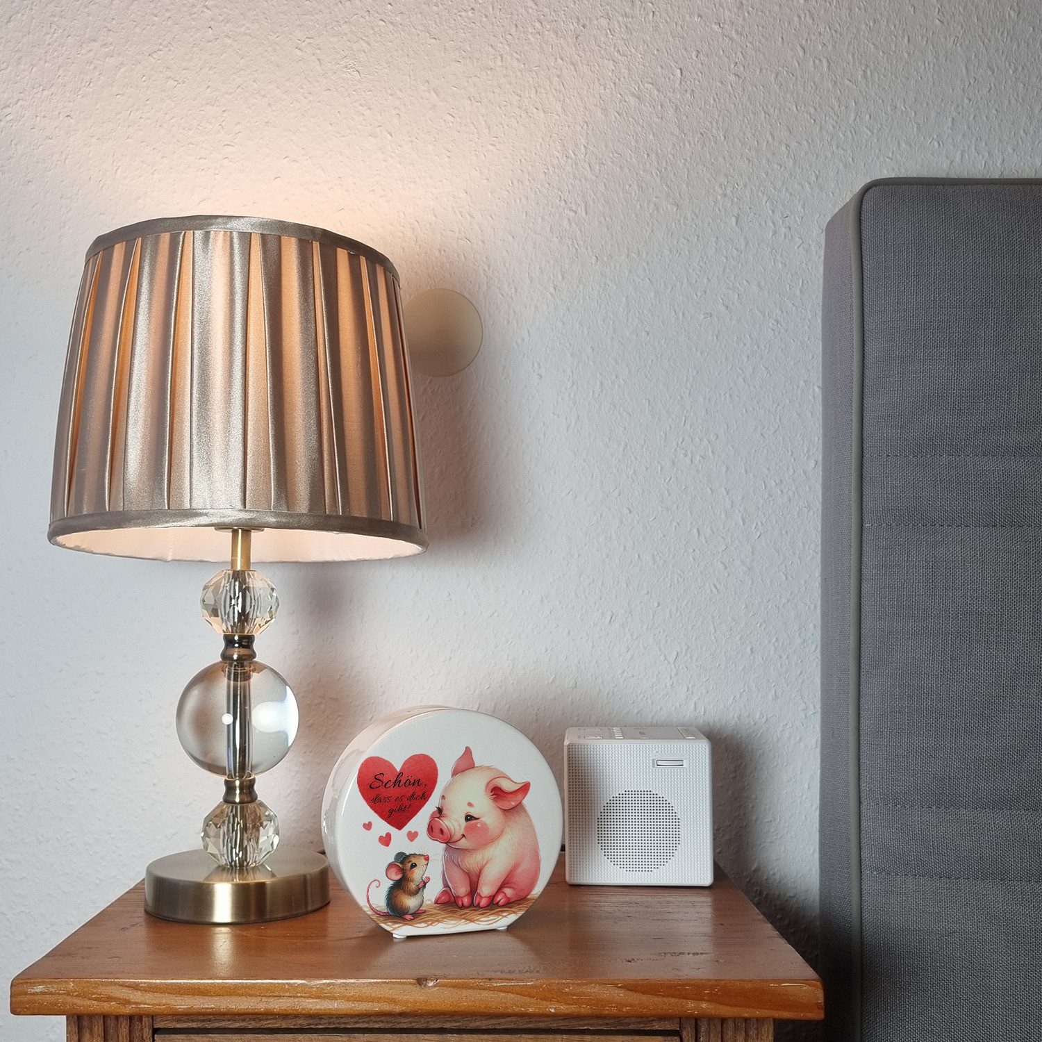speecheese Spardose Schwein mit Maus und Herz Spardose mit Spruch Schön das günstig online kaufen