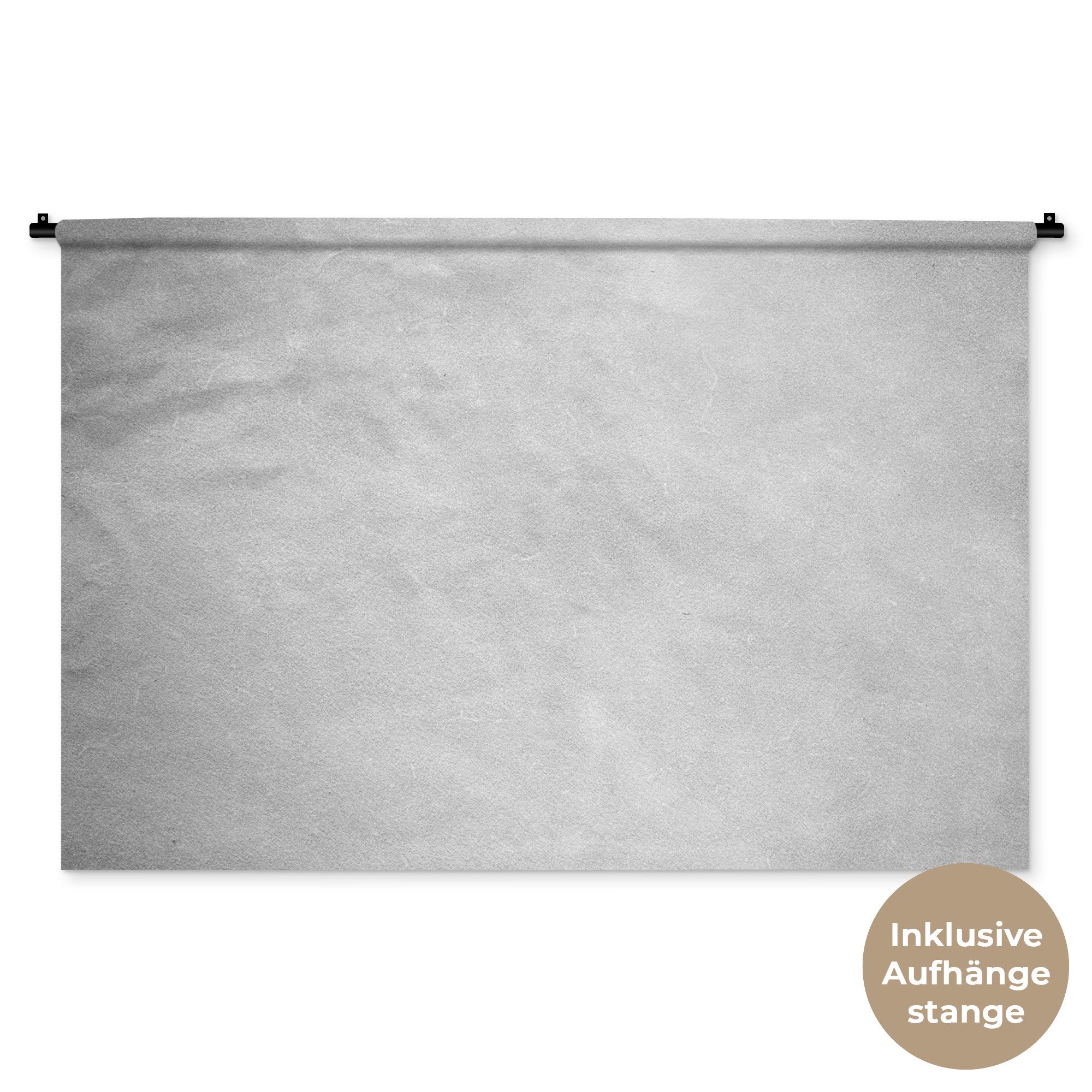 MuchoWow Wandteppich Leder - Strukturiert - Lederoptik - Grau, Rechteckig, Höhe: 3 mm, Wandtuch, Wanddekoobjekt, 120x80 cm