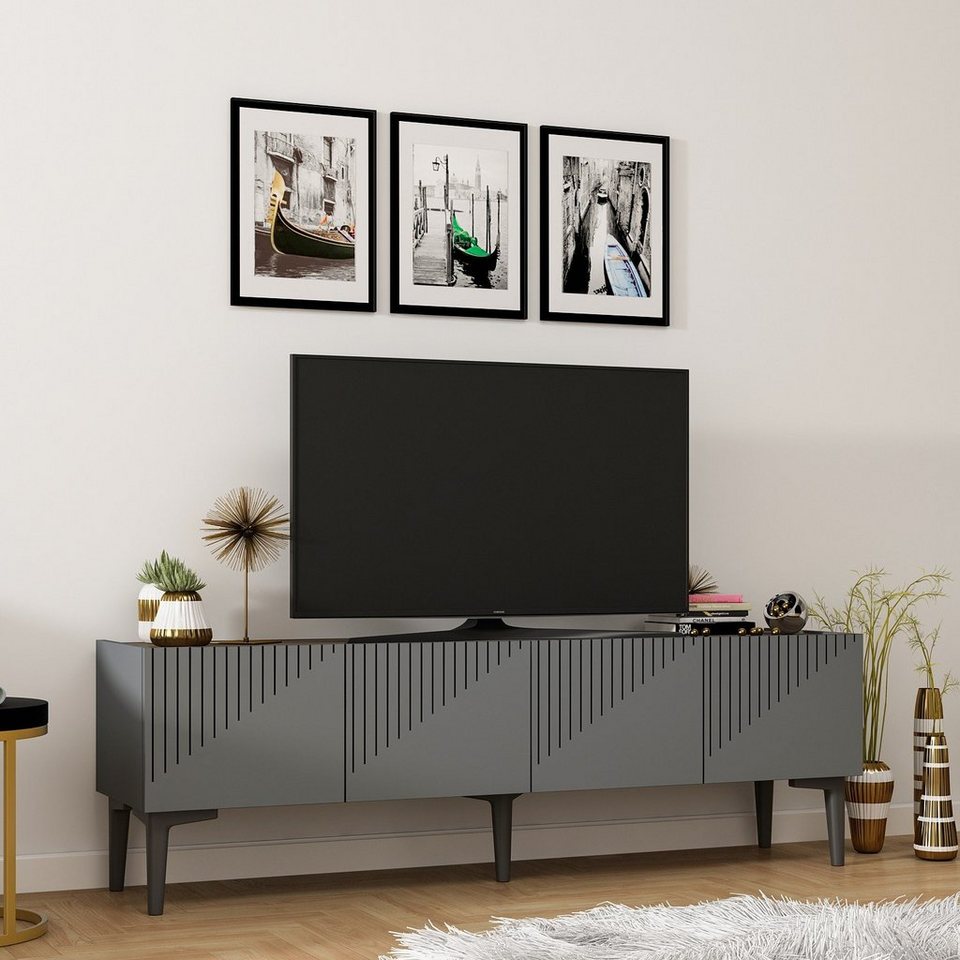 Skye Decor TV-Schrank Schränke, 45x154x37 cm, 100% Melaminbeschichtete  Partikelplatte