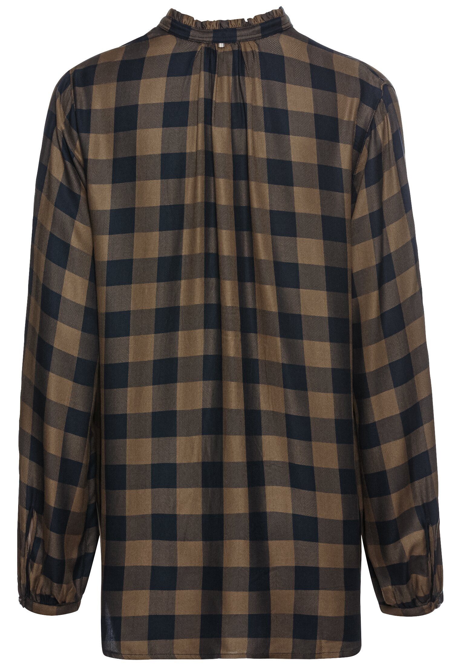 camel active Langarmbluse Regular Fit Karobluse aus Viskose günstig online kaufen