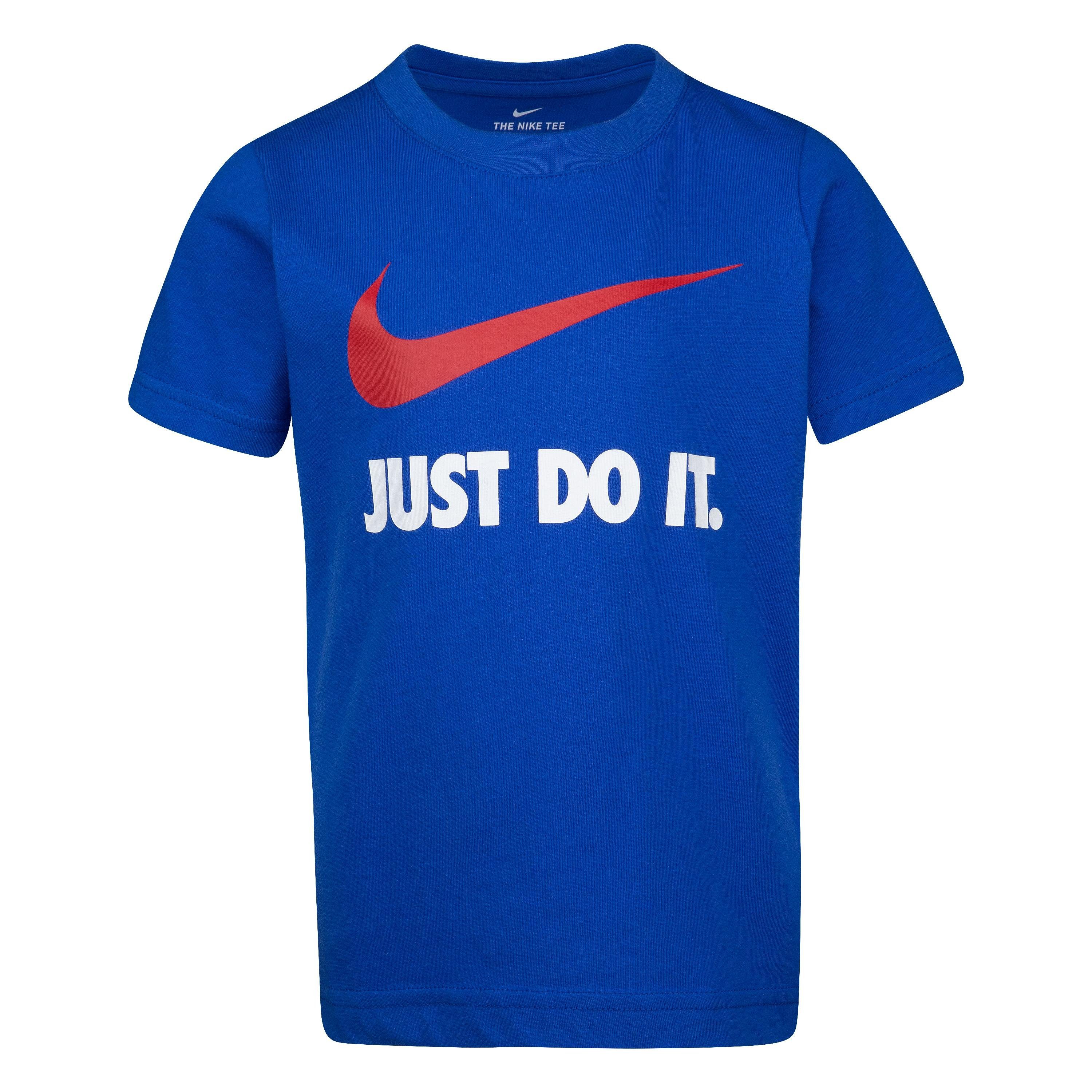 Nike Sportswear T-Shirt NKB Short SWOOSH - Kinder blau JDI TEE -Sleeve für