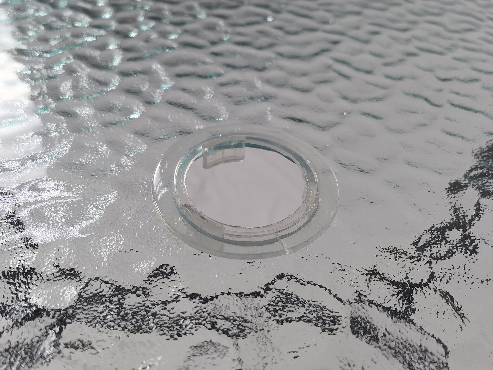 VCM Gartentisch Glas Gartentisch Esstisch Balkontisch 110x55