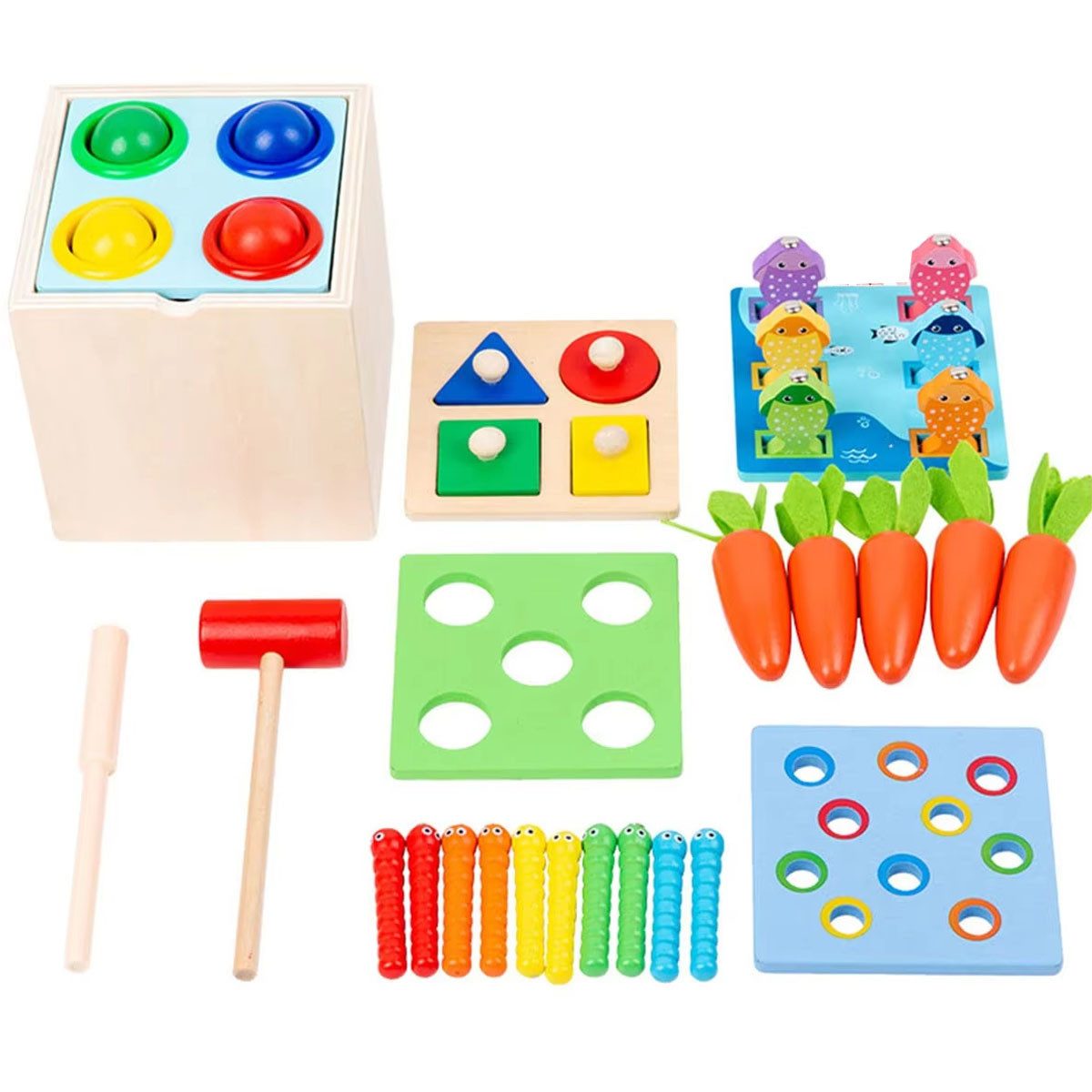 RWEUOQ Lernspielzeug Hölzernes Montessori Spielzeug 5 günstig online kaufen