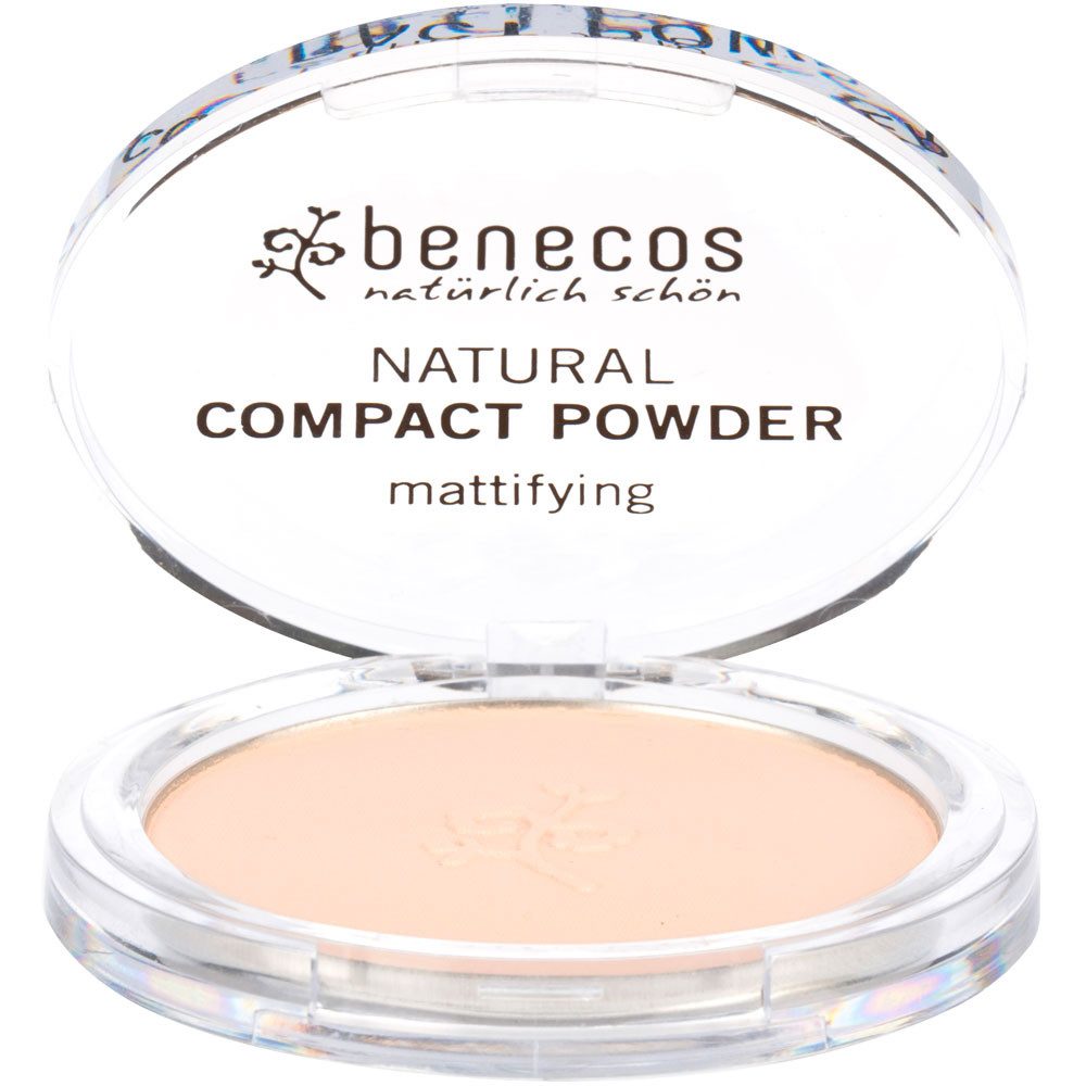 Benecos Пудра Compact Powder porcellaine, 9 g
