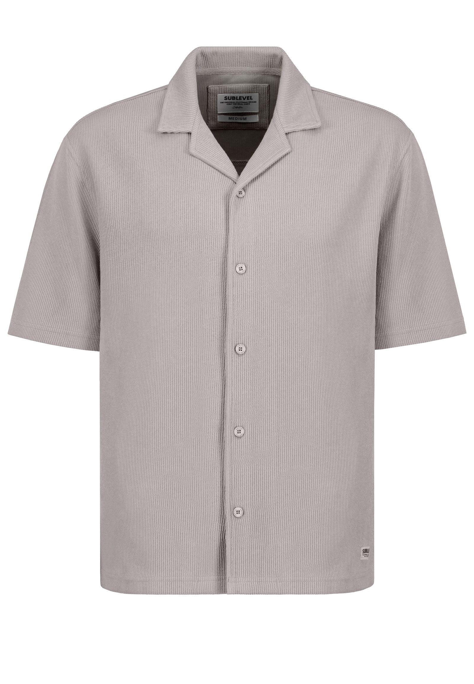 SUBLEVEL Kurzarmhemd Zeitloses Design Reverskragen Kurzarm Knopfverschluss (1-tlg) H68014BA11354_Shirts
