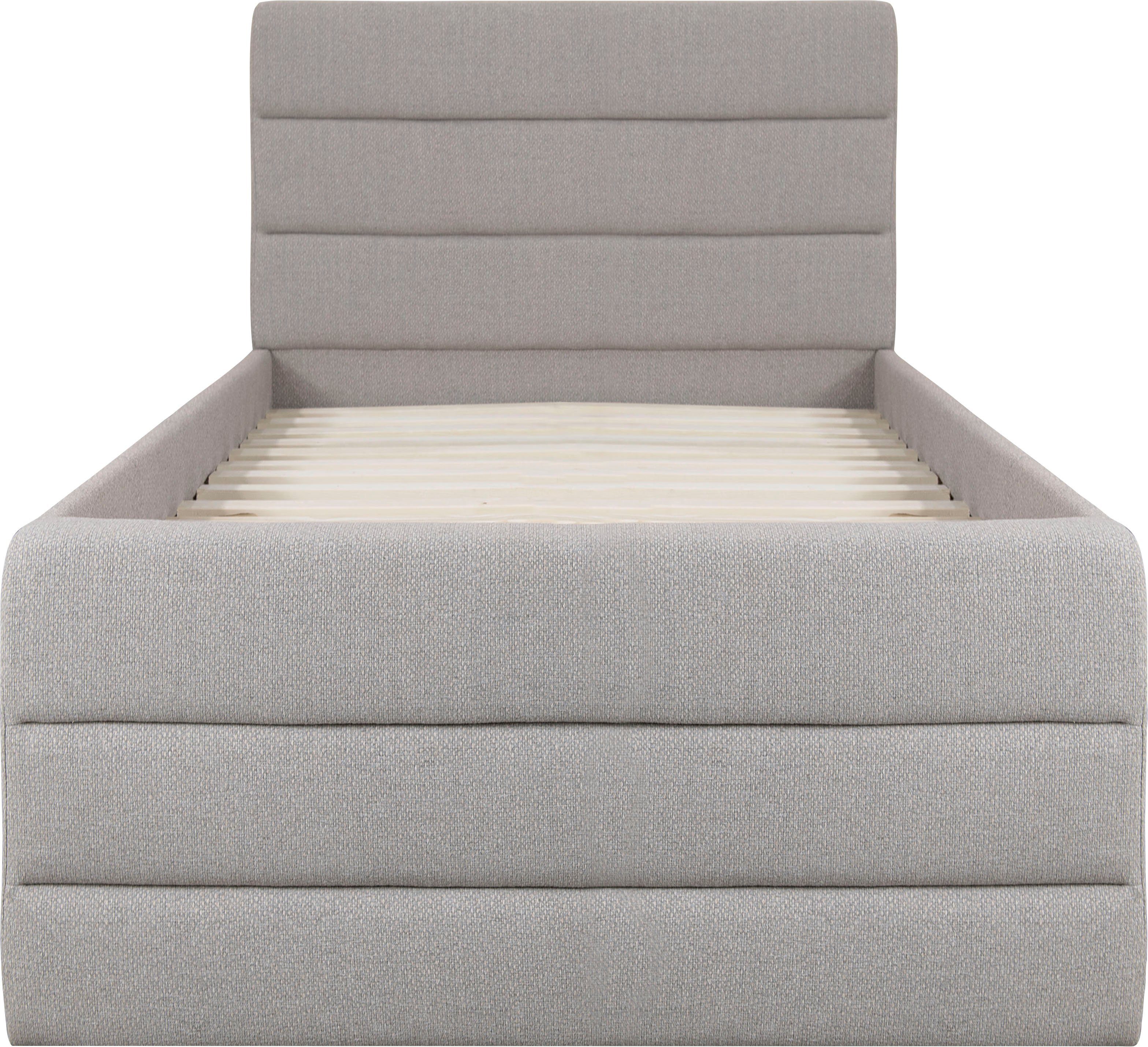 Home affaire Polsterbett Merrit, Quernaht im Kopf- und Fußteil, in 5 Breiten, auch in 220 cm Länge