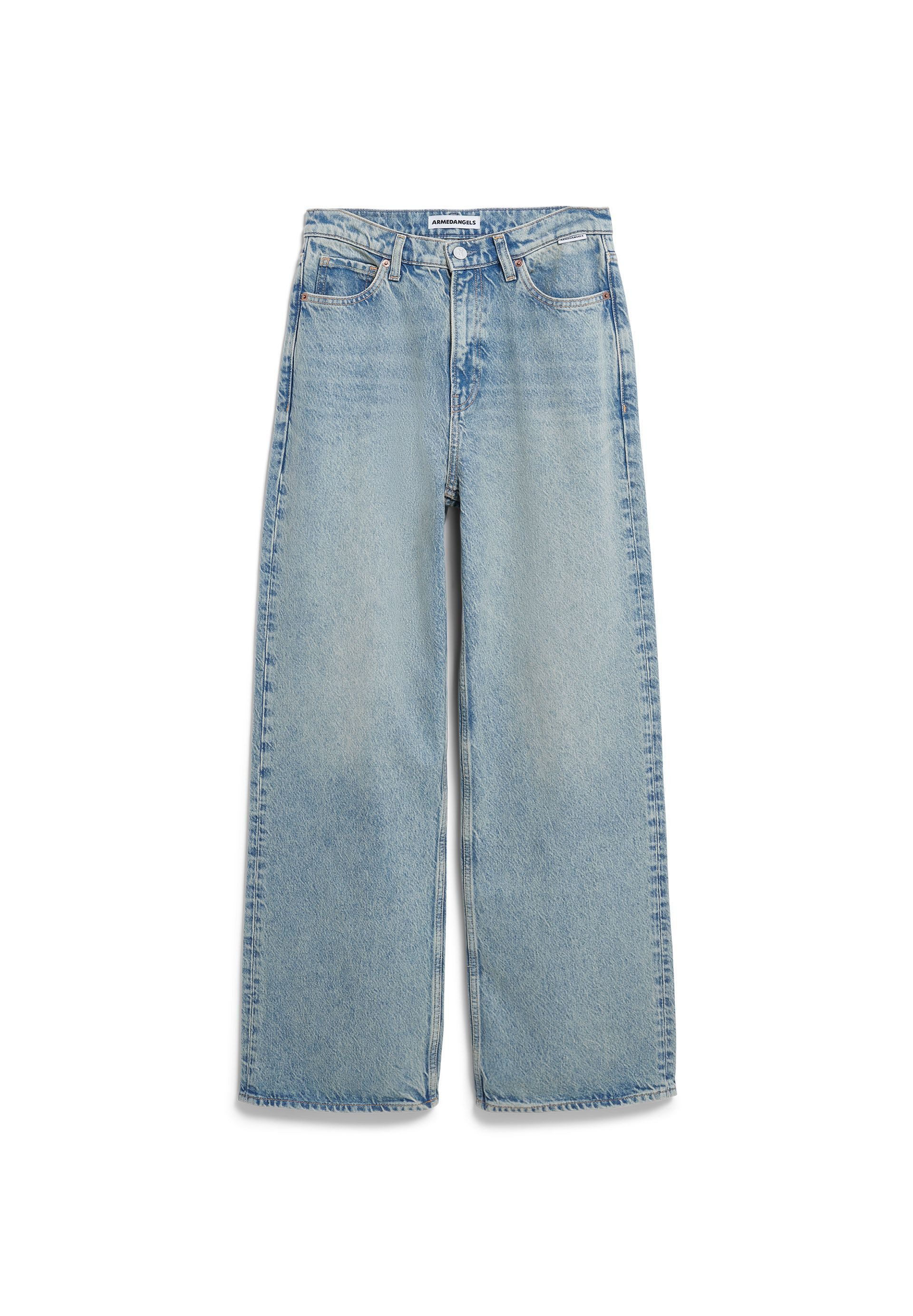 Weite Jeans ENIJAA Wide Leg Jeans aus recyceltem Baumwoll-Mix