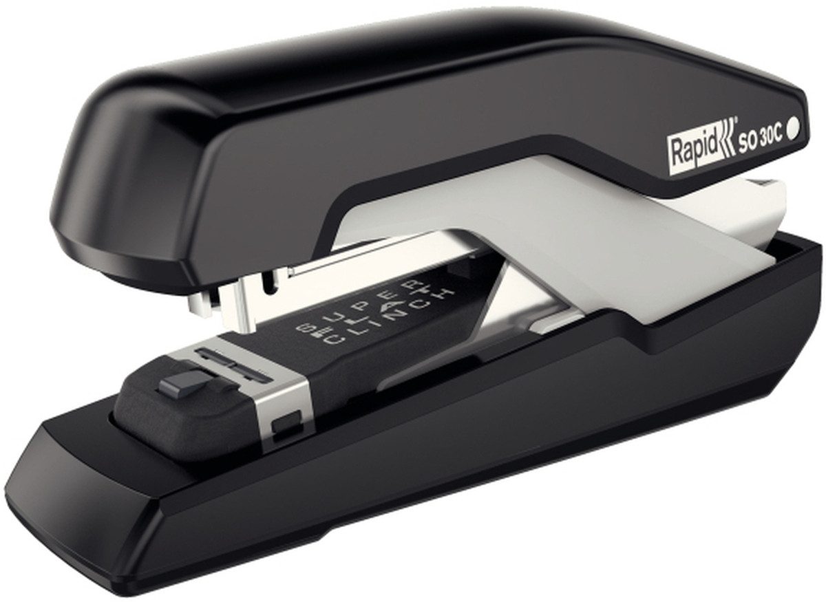 Rapid Heftgerät Heftgerät Supreme Omnipress SO30C Metall 30 Blatt schwarz/grau