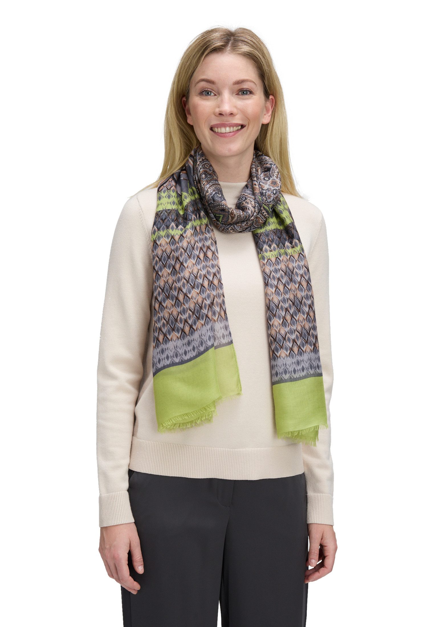Betty Barclay Schal Damen Basic-Schal mit Aufdruck