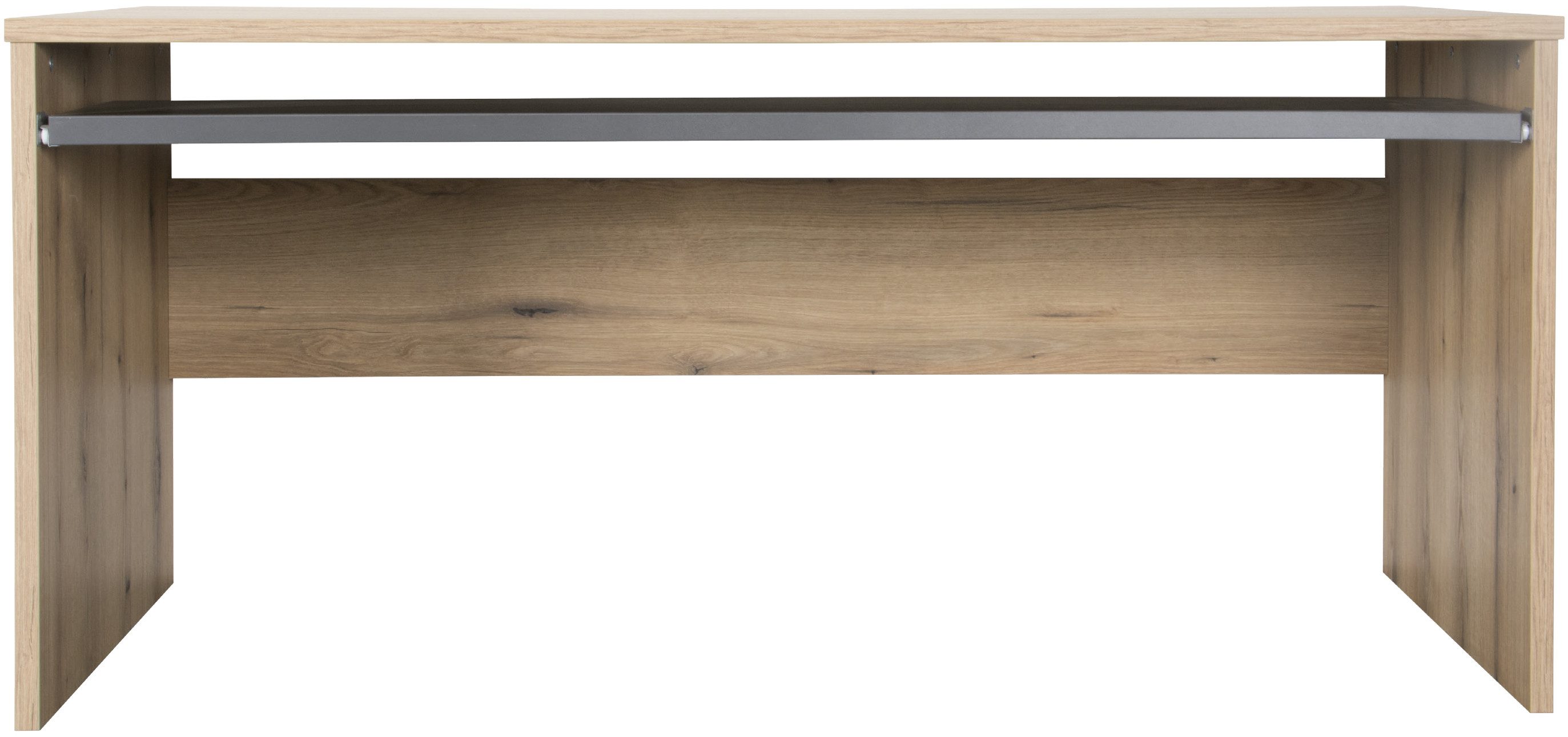 VOGL Möbelfabrik Schreibtisch Barrie mit 2-farbigem Tastaturauszug, in 2 Breiten, 2,5 cm Tischplattenstärke, Made in Germany