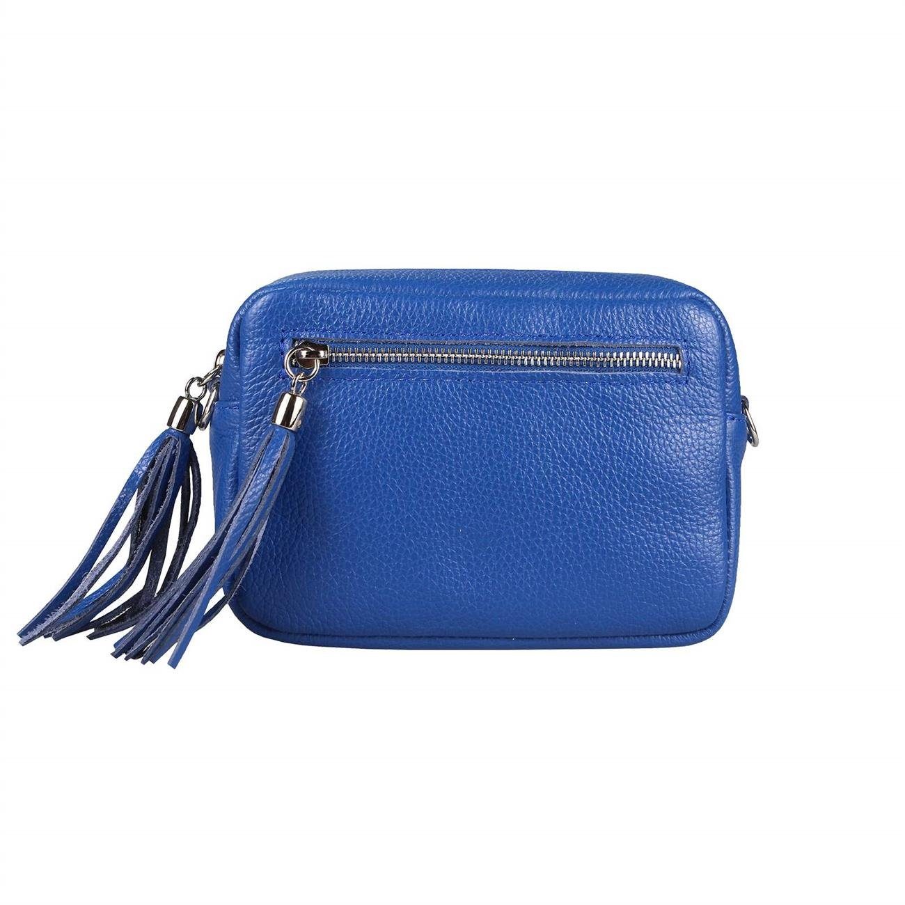 ITALYSHOP24 Schultertasche Made in Italy Damen Leder Tasche CrossOver, als Schultertasche, CrossBody, Umhängetasche tragbar