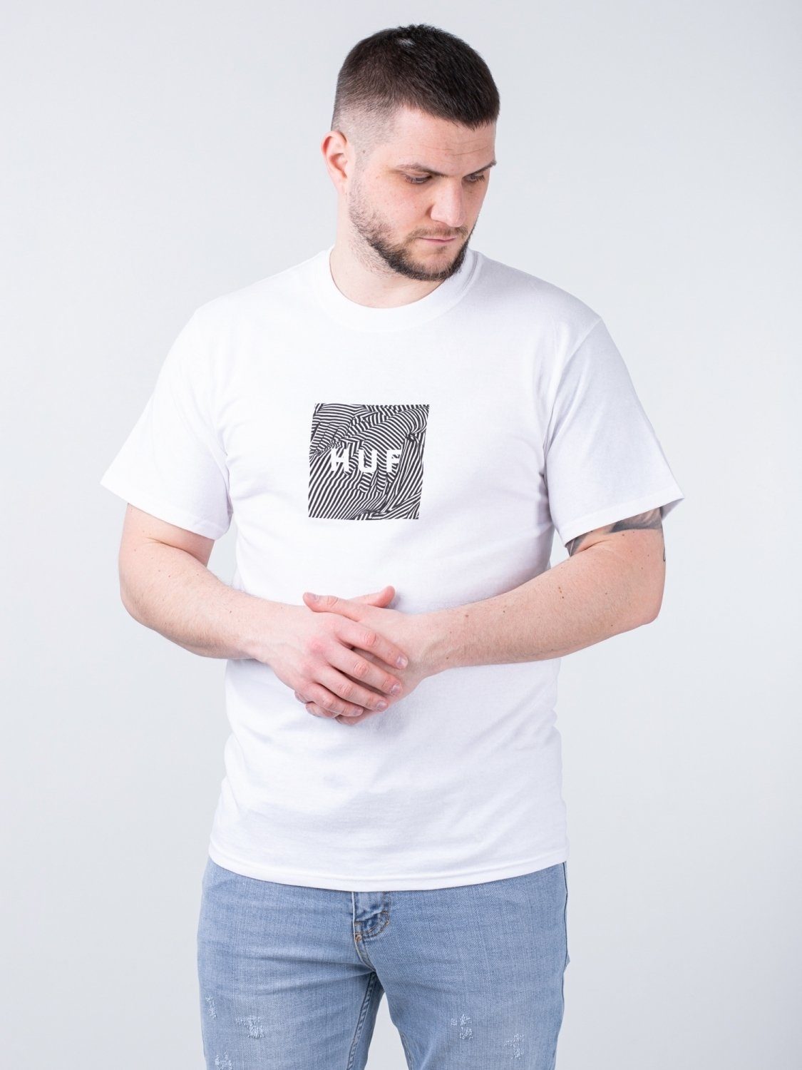 HUF T-Shirt HUF Tee Feels White
