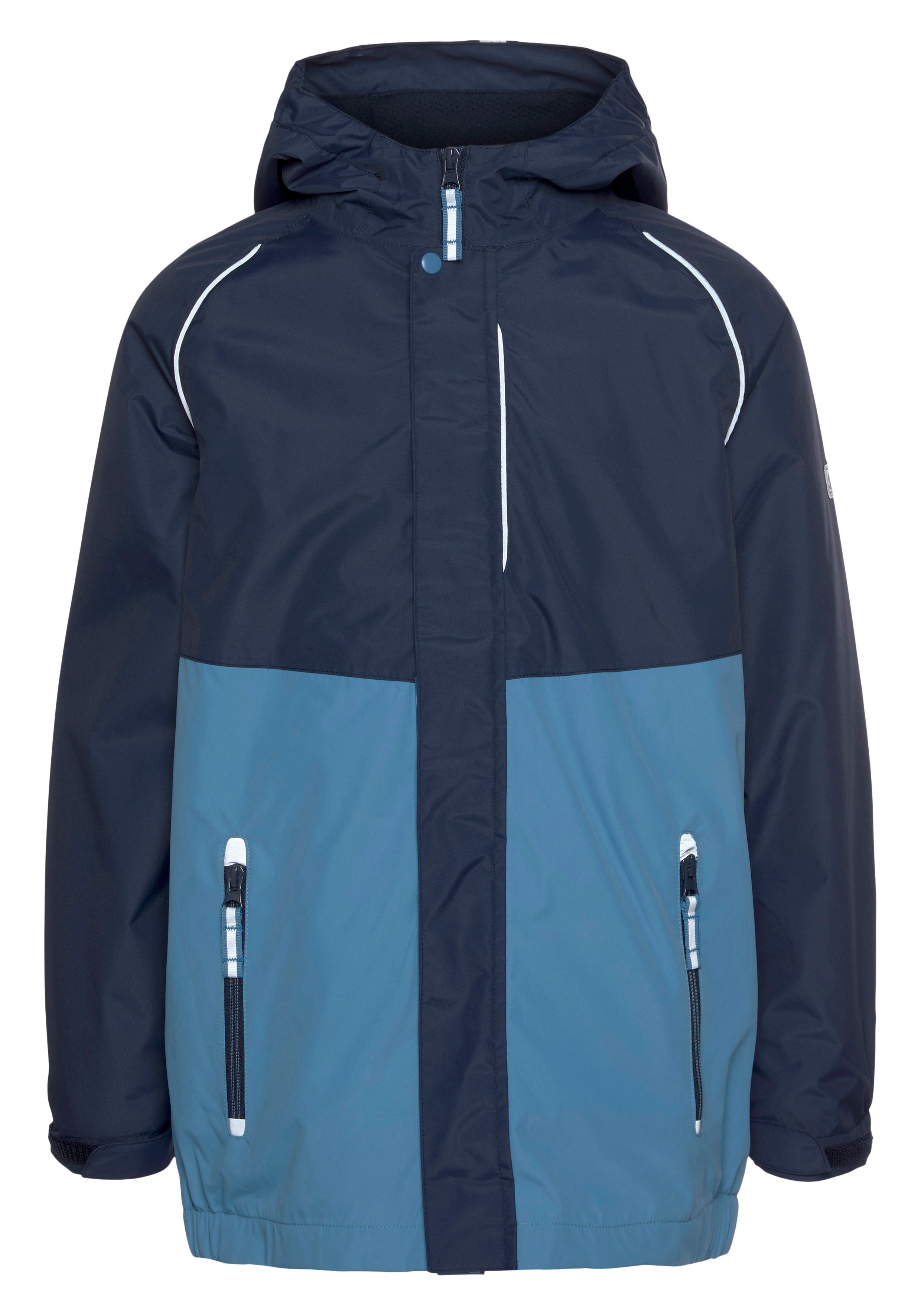 3-in-1-Funktionsjacke ALL mit Scout Strickfleecejacke marine-blau WEATHER Funktionsjacke (2-St)