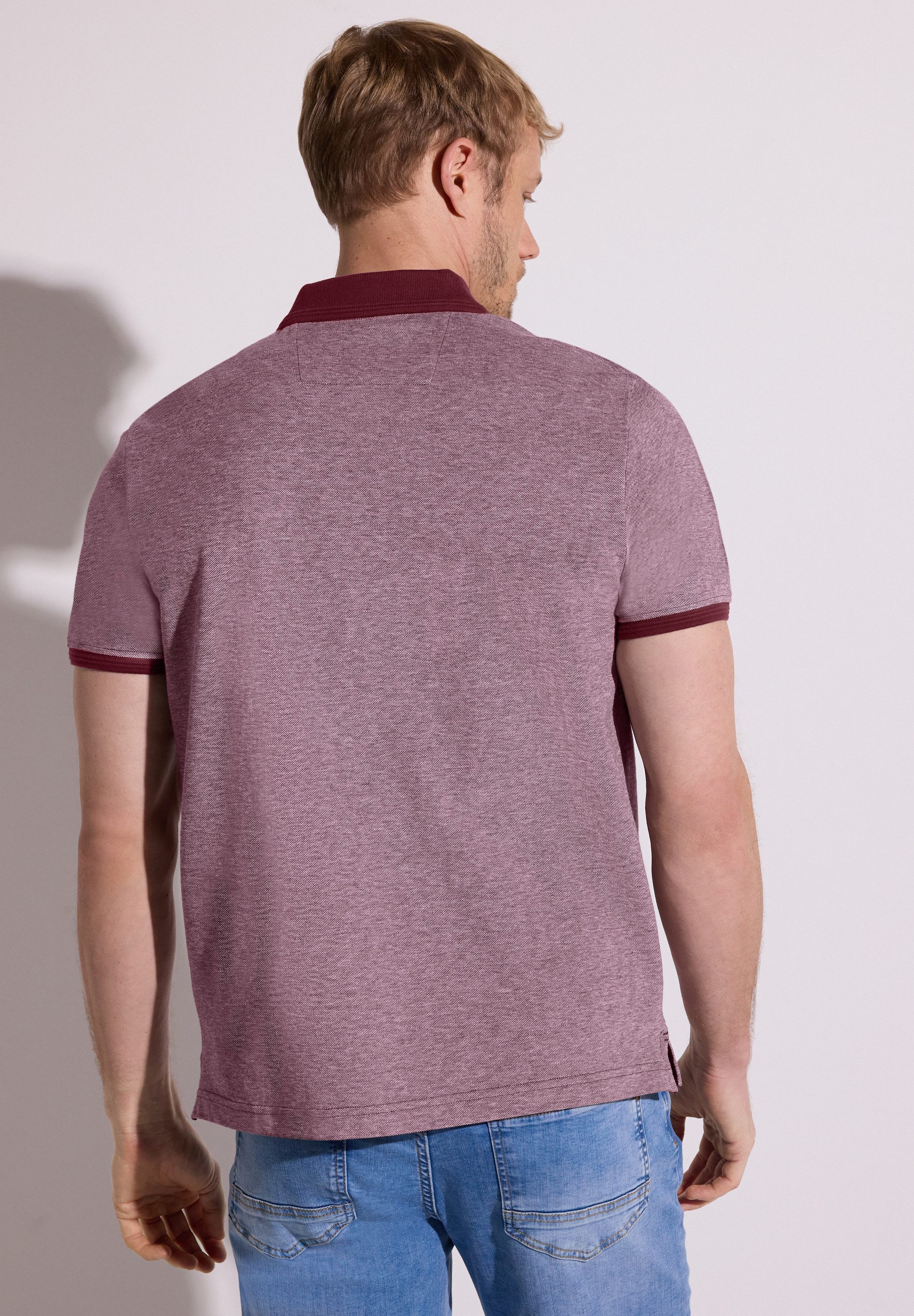 STREET ONE MEN Poloshirt mit Farbakzenten