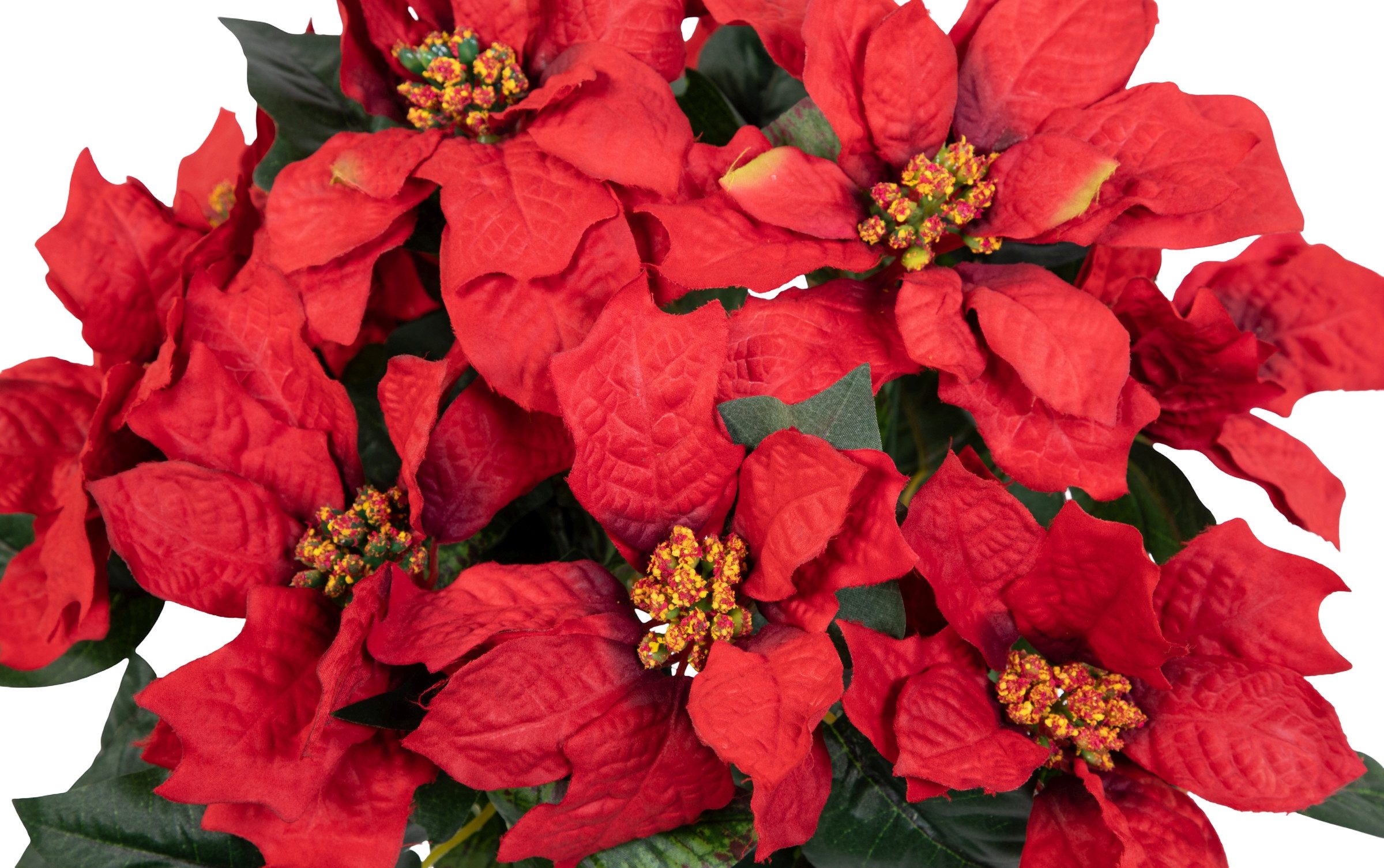 Kunstblume Großer Weihnachtsstern im Topf 38cm PF Kunstpflanzen künstliche günstig online kaufen