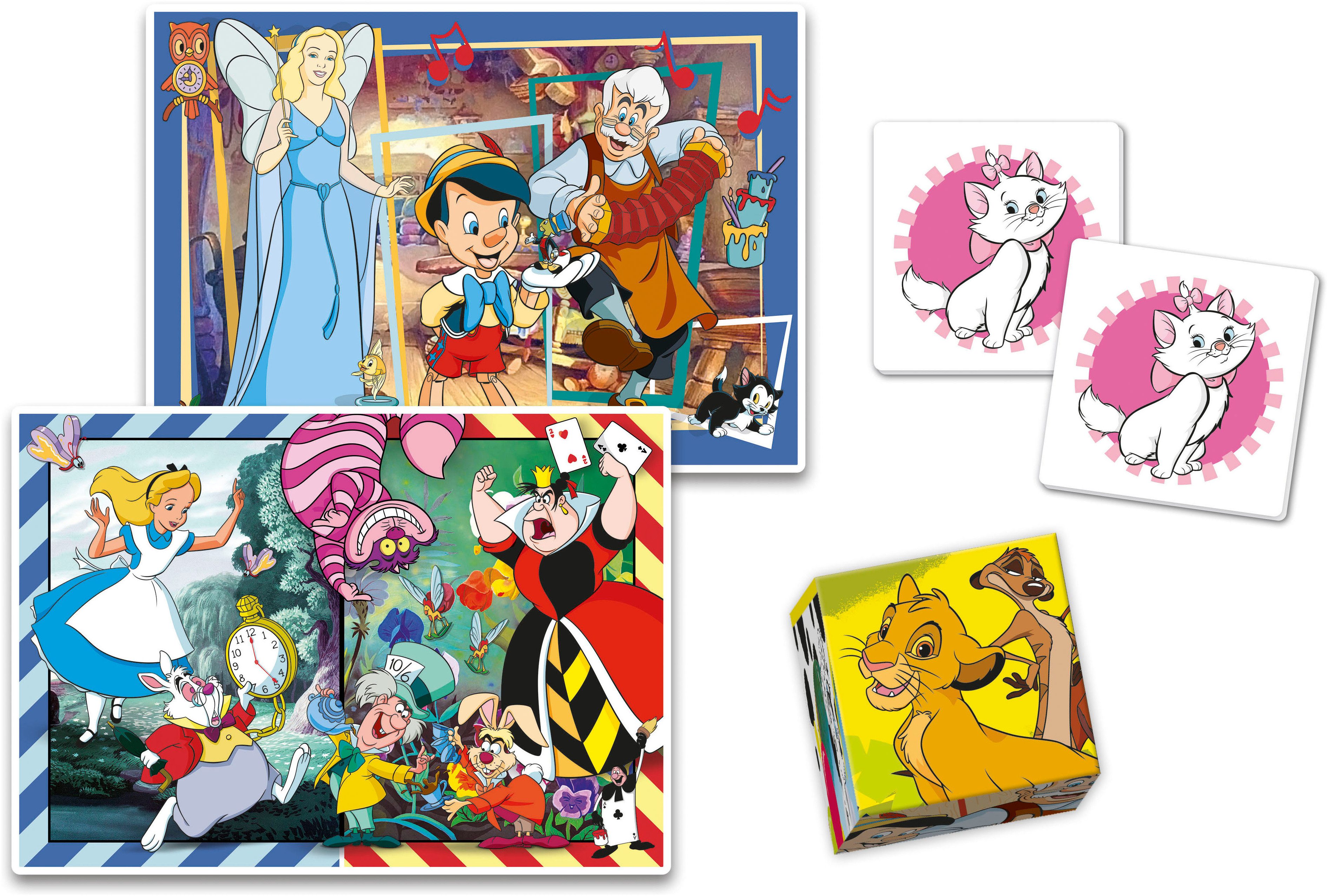 Clementoni® Puzzle Edukit, 4n1, Disney Classics, 78 Puzzleteile, Made in Eu günstig online kaufen