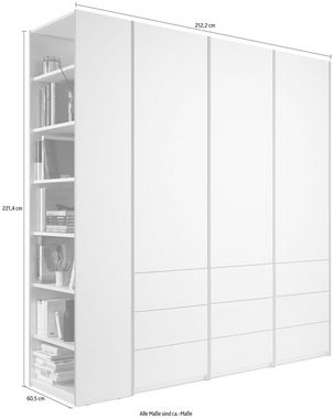 Müller SMALL LIVING Drehtürenschrank Modular Plus Variante 6 inklusive 9 geräumigen Schubladen