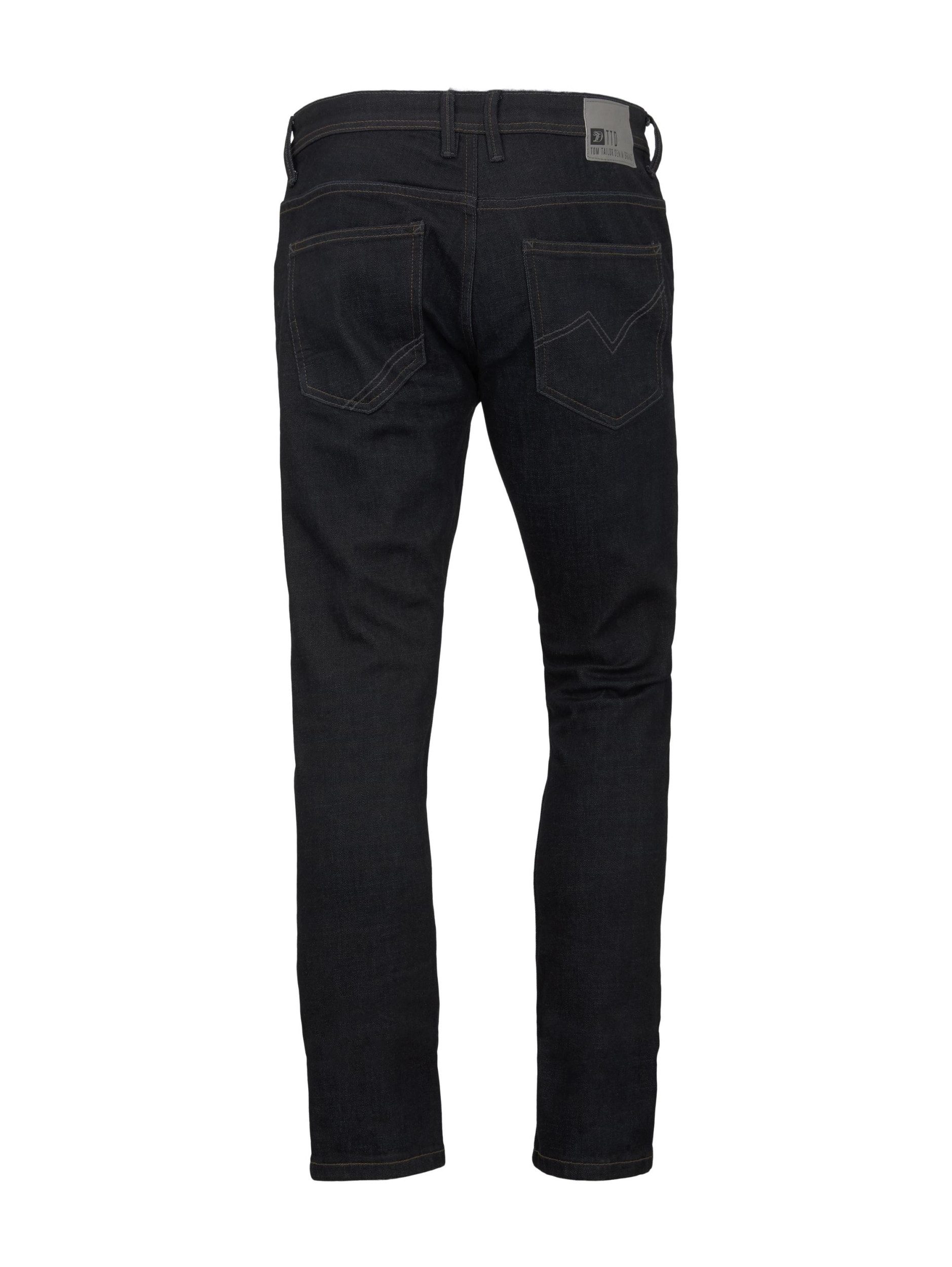 TOM TAILOR Bequeme Jeans straight AEDAN dark denim