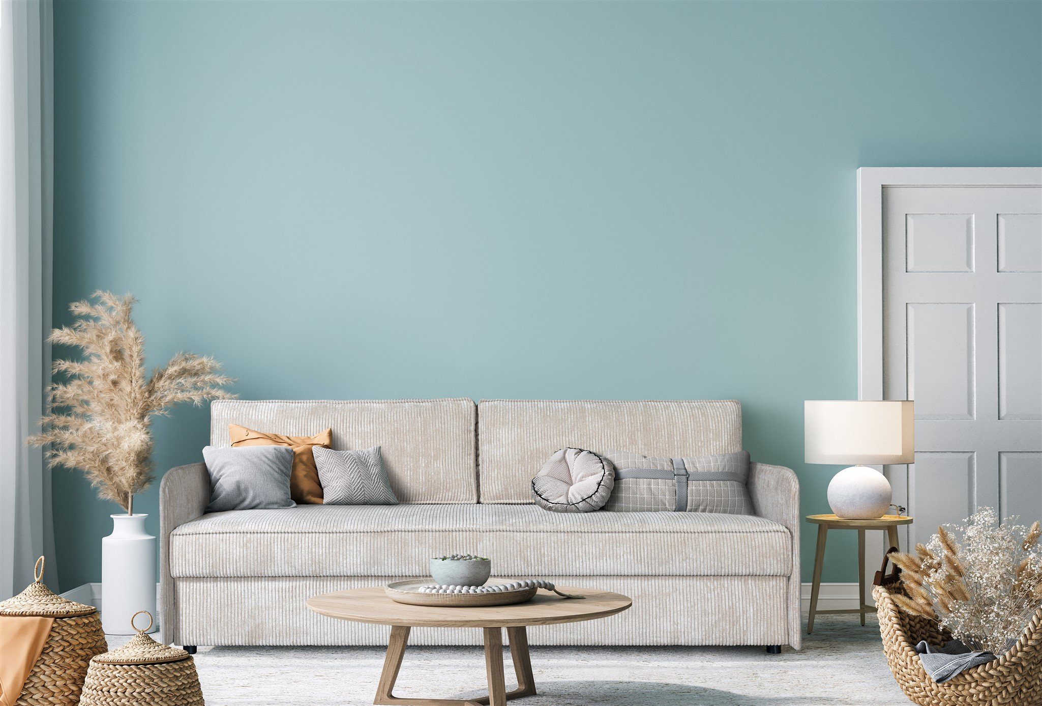 Fun Möbel Sofa Designersofa RUBY Stoff Anafi, inkl. Schlaffunktion mit Bettkasten, Rundumbezug