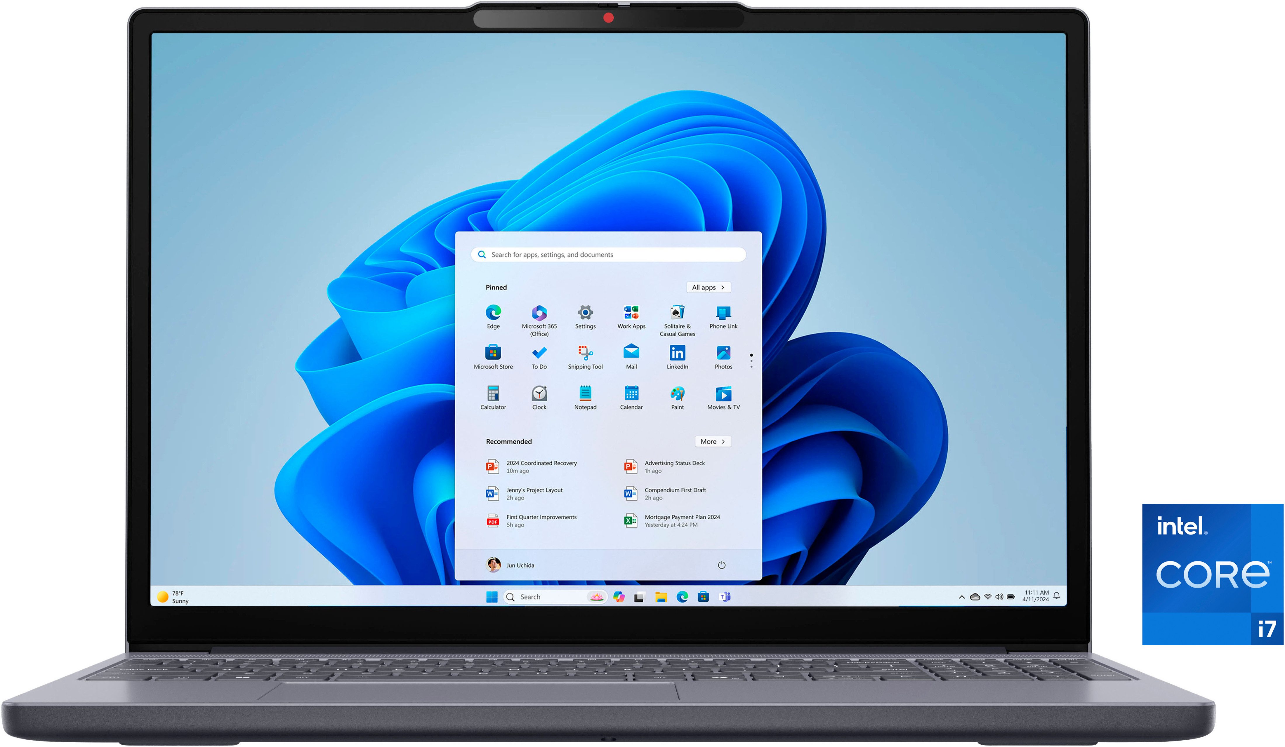 Lenovo IdeaPad Slim 3 16IRH10 Notebook (40,64 cm/16 Zoll, Intel Core i7 13620H, UHD Graphics, 16 GB, 1000 GB SSD, ohne Tastaturbeleuchtung)