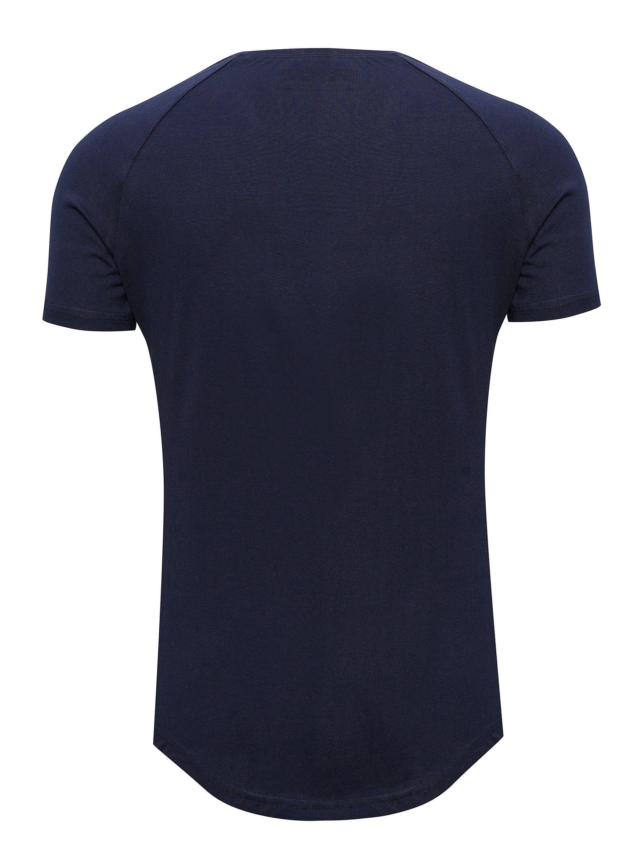 Pittman T-Shirt 3-Pack Herren T-Shirt Finn (Set, 3er-Pack) Oversize Rundhals T-Shirt