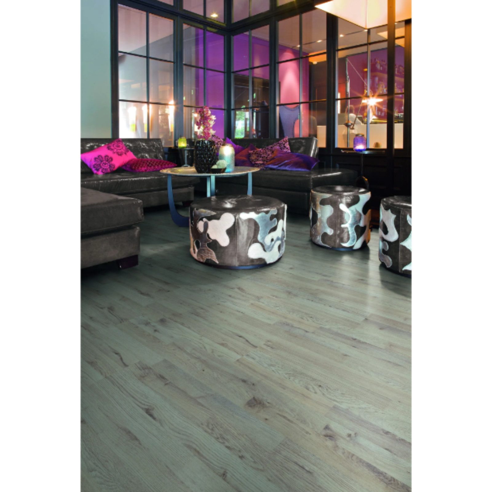 HORI Laminat HORI Laminat Holz, Boden für Wohnräume, einfache Verlegung langlebig, 11 St., Laminat Eiche mit HDF-Trägerplatte, Easy Sommer, Der blaue Engel