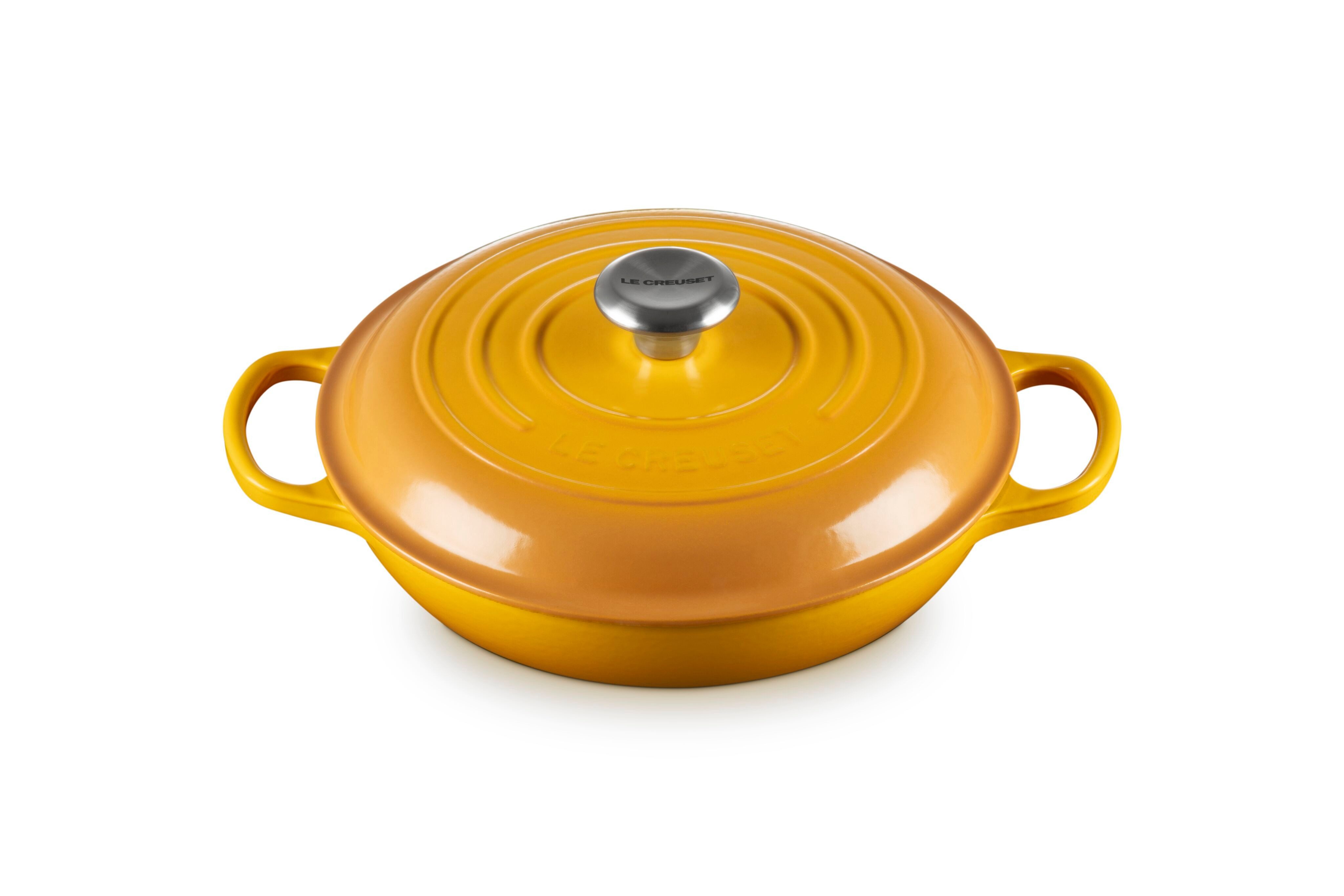 LE CREUSET Bratentopf Gourmet-Profitopf, Gusseisen, Rund, 26 cm, 2,2 l, 4,205 kg, Nectar, 21180266724430