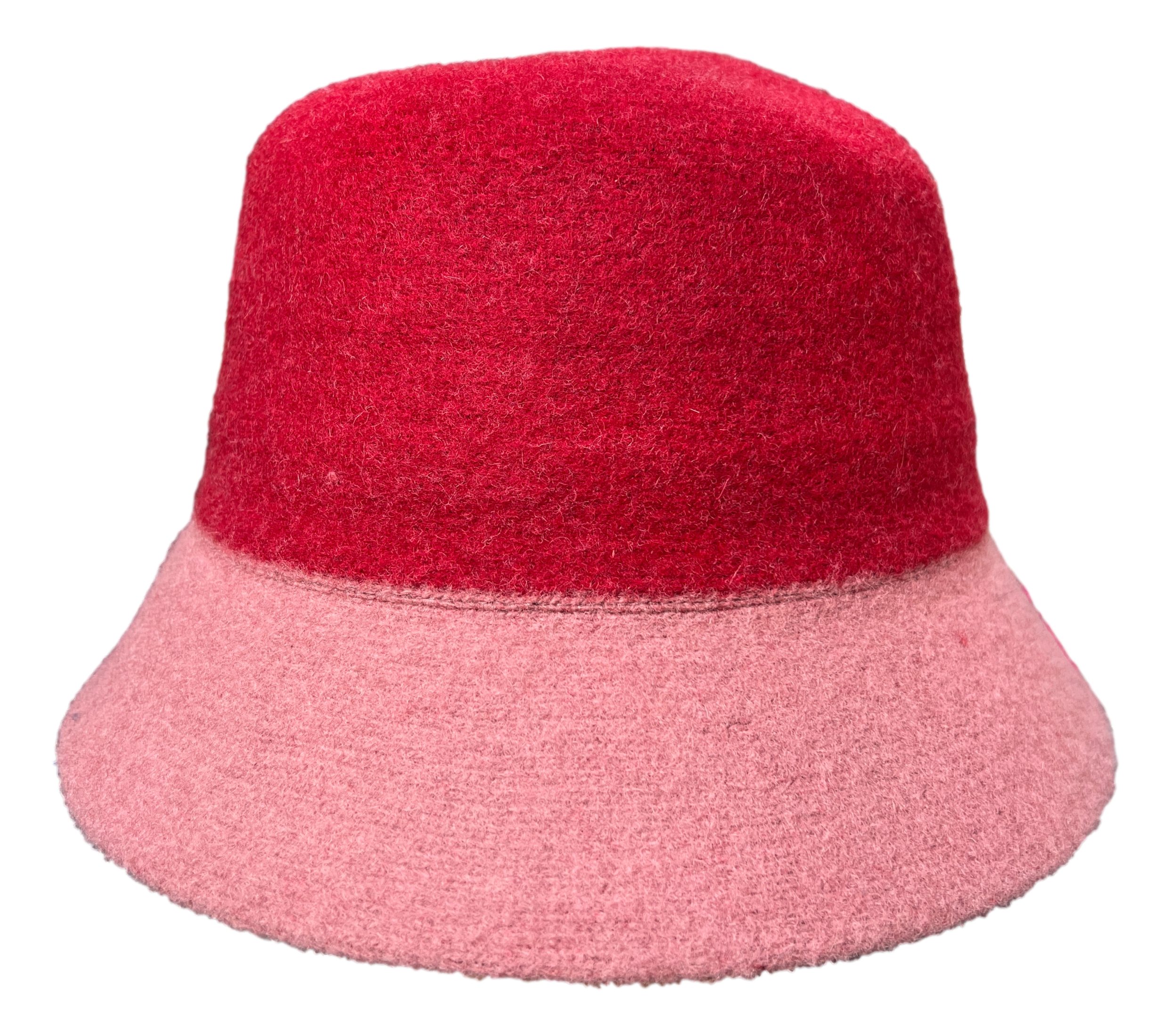 Kübl Filzhut Bucket Hat two Colours rot